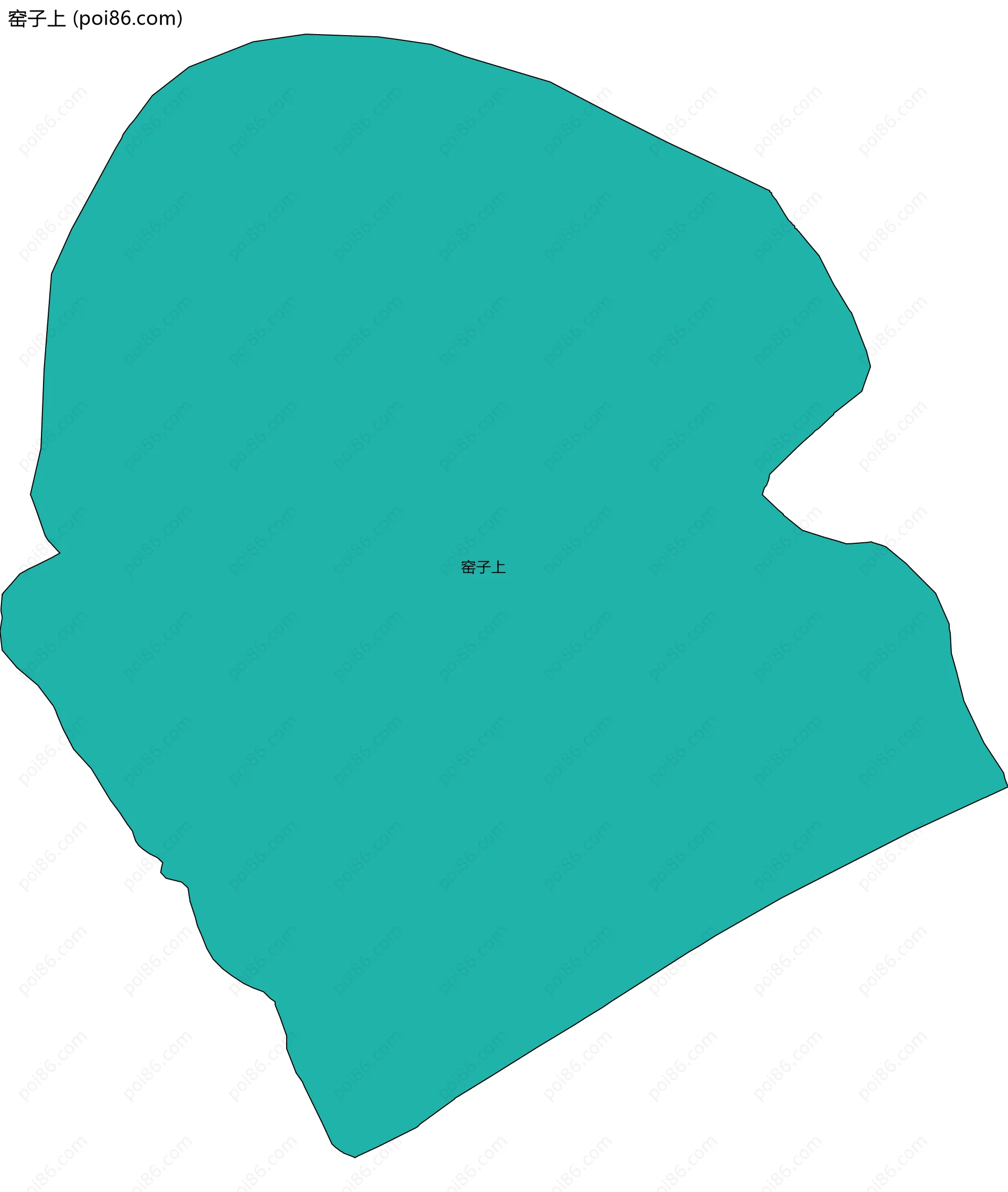 窑子上边界地图