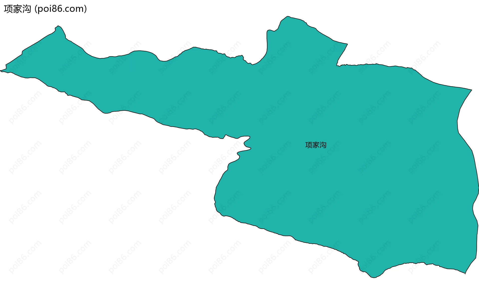 项家沟边界地图