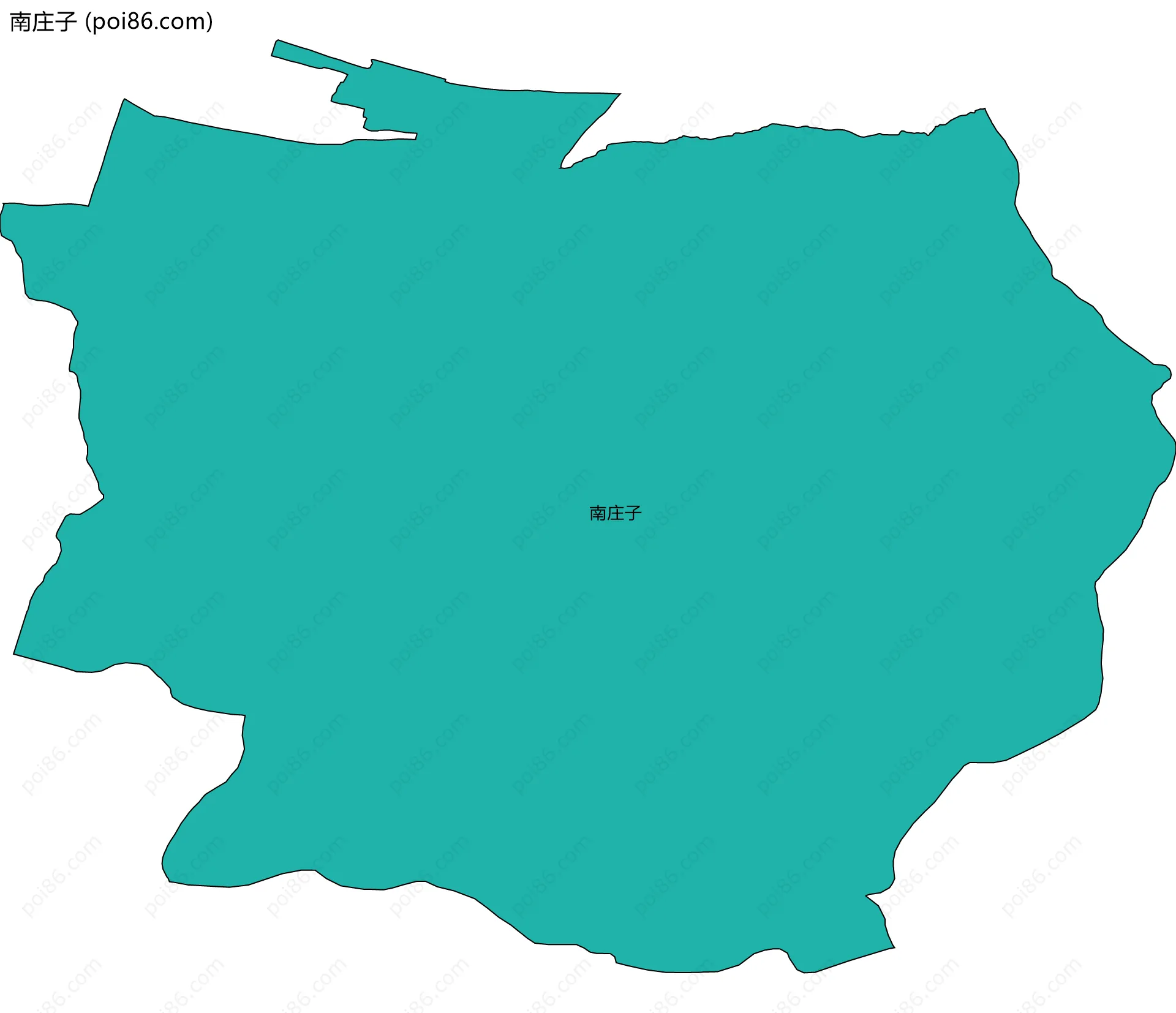 南庄子边界地图