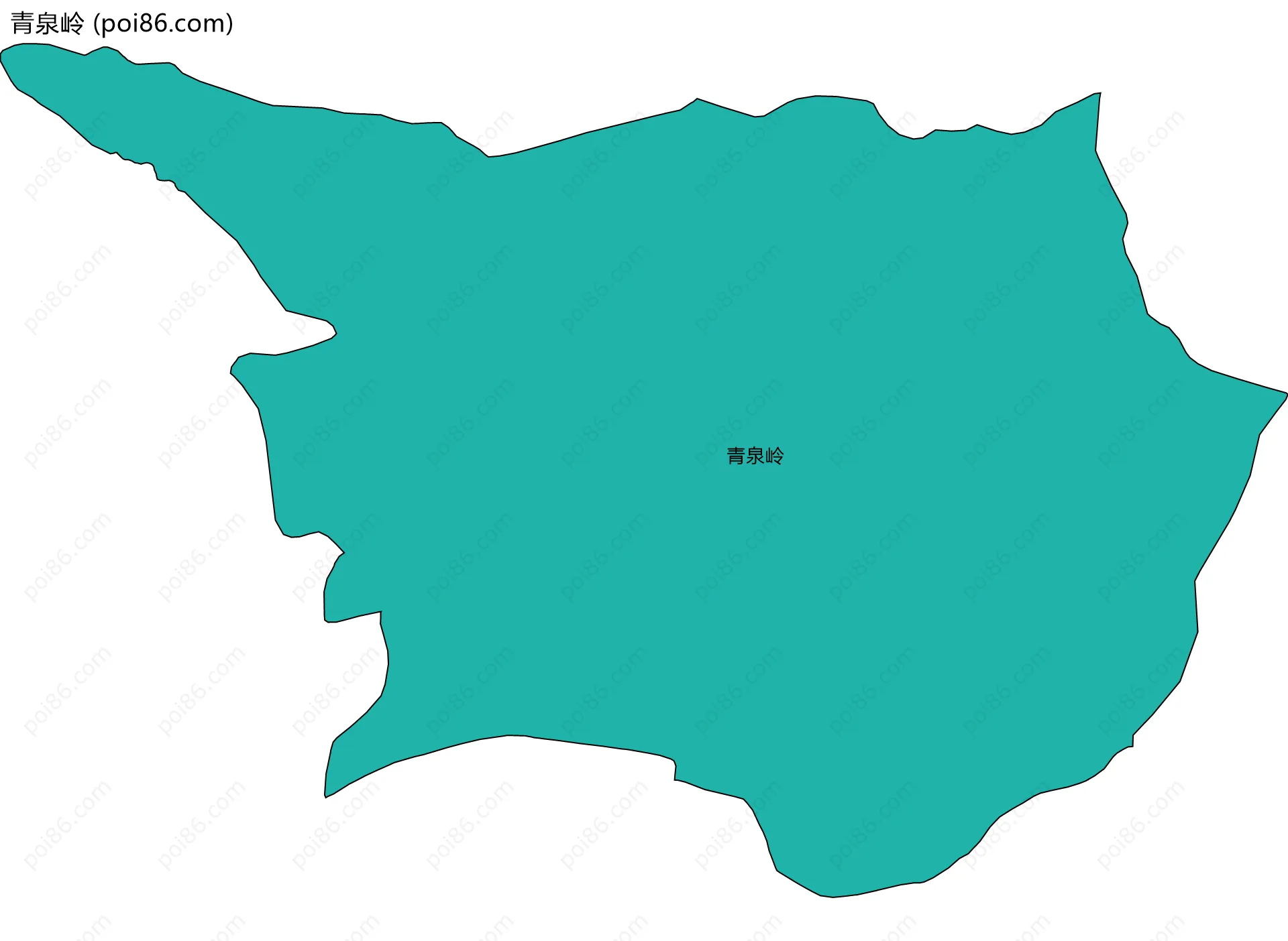 青泉岭边界地图