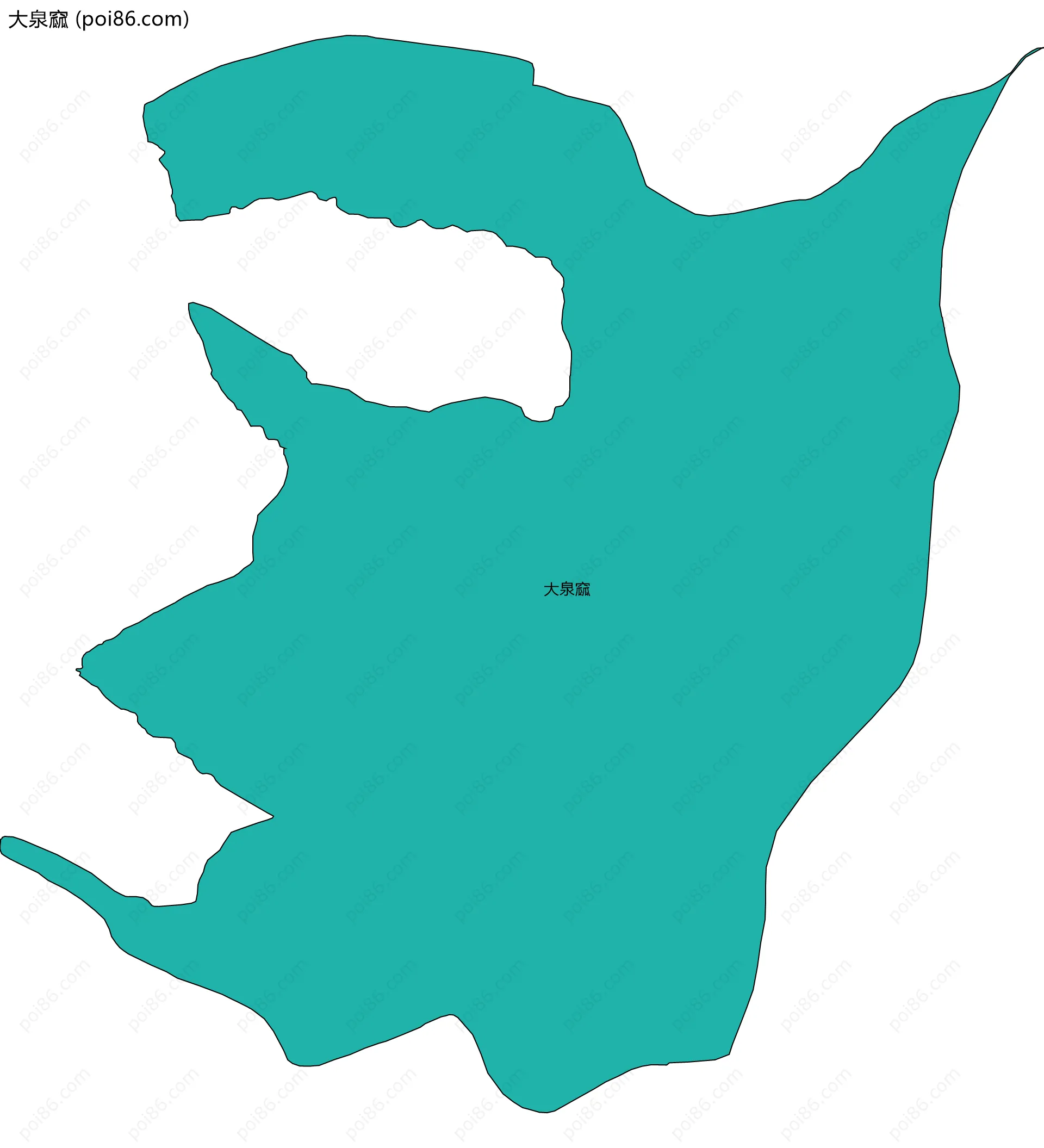 大泉窳边界地图