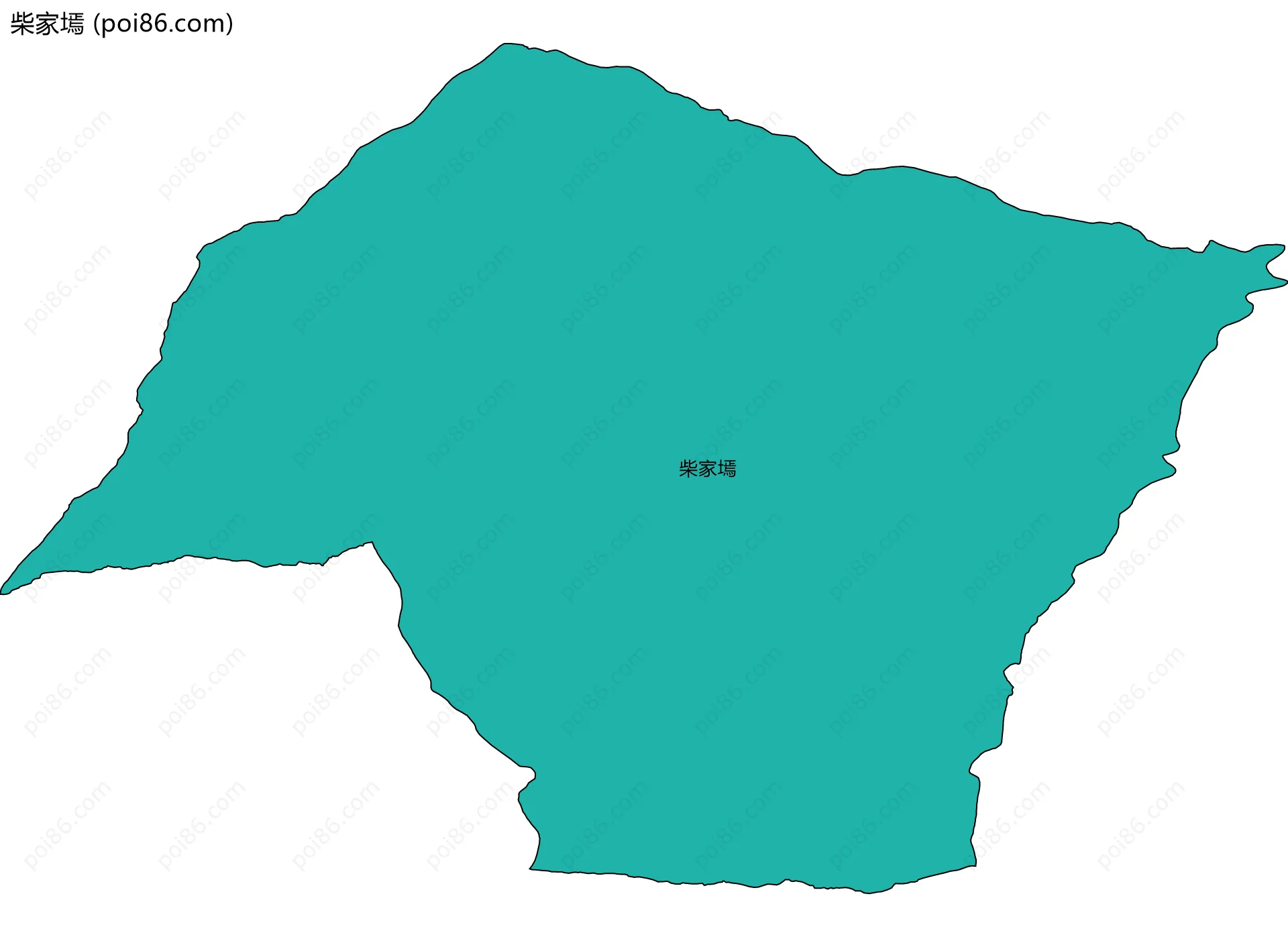 柴家墕边界地图