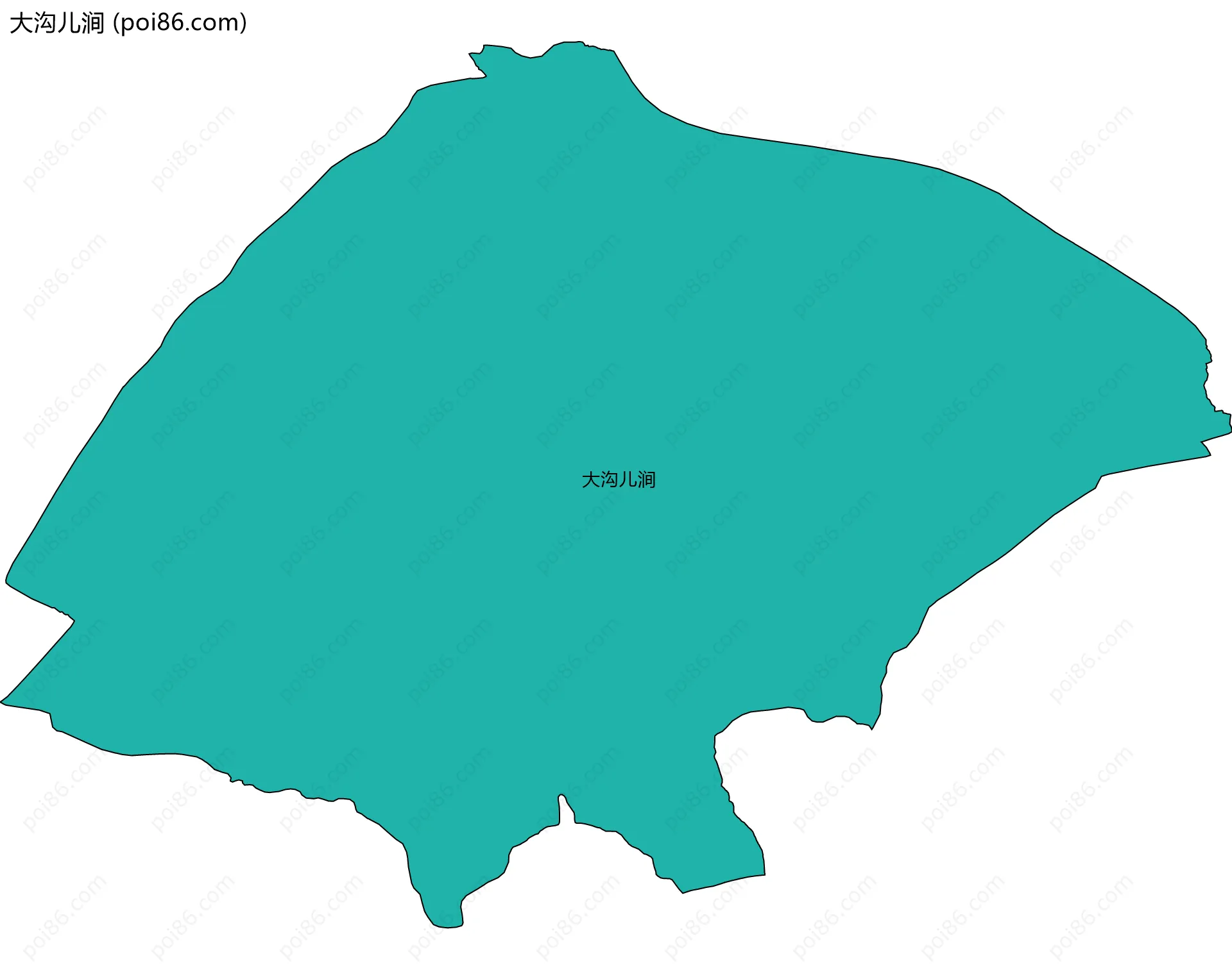 大沟儿涧边界地图