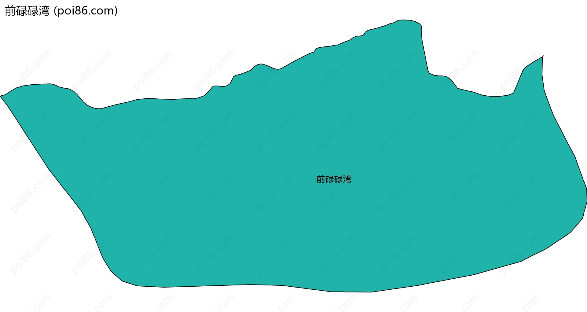 前碌碌湾边界地图