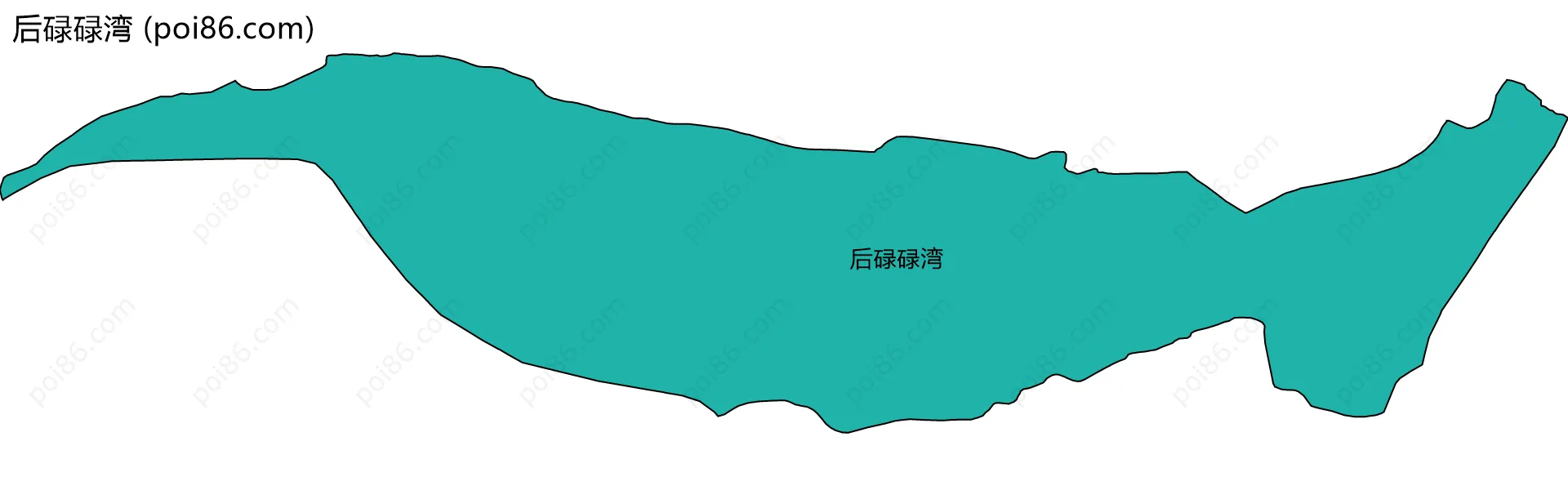 后碌碌湾边界地图