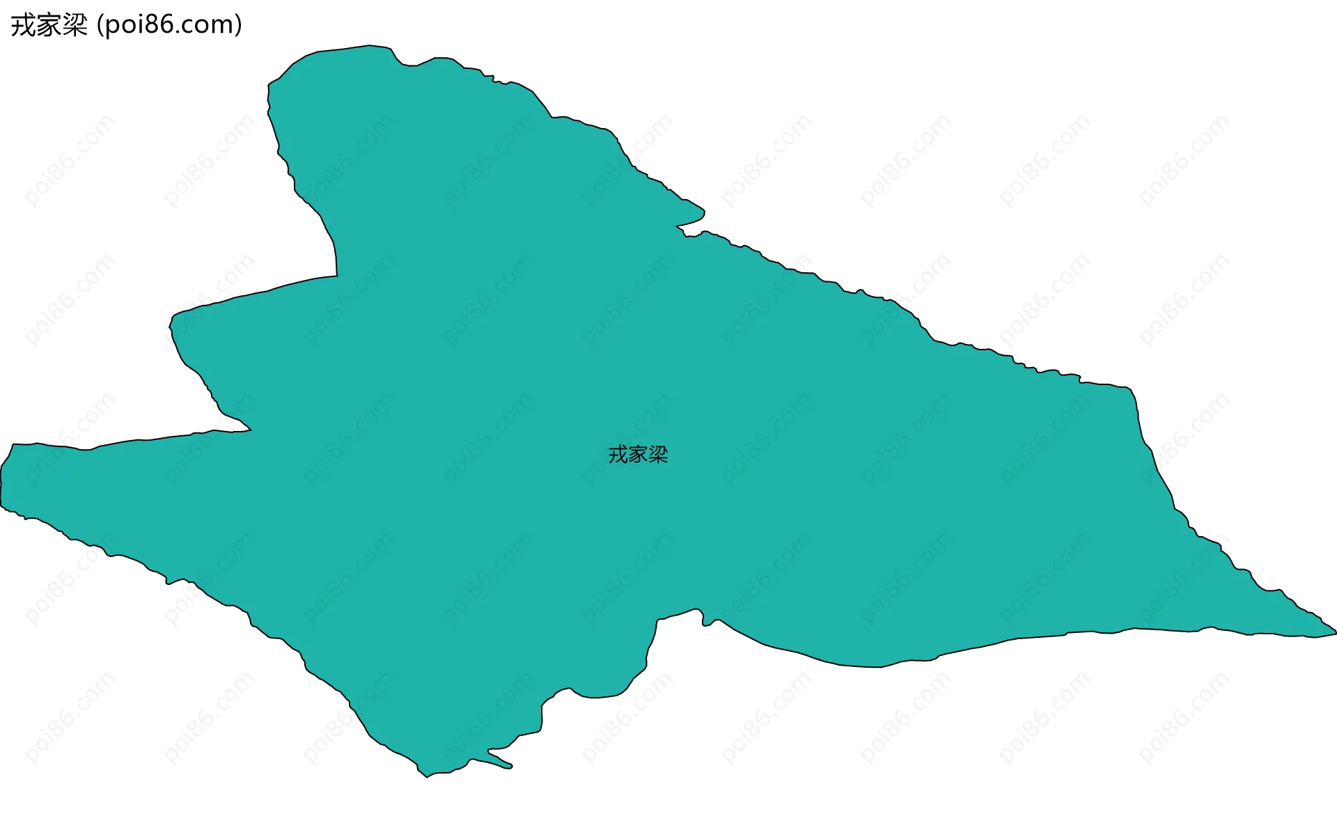 戎家梁边界地图
