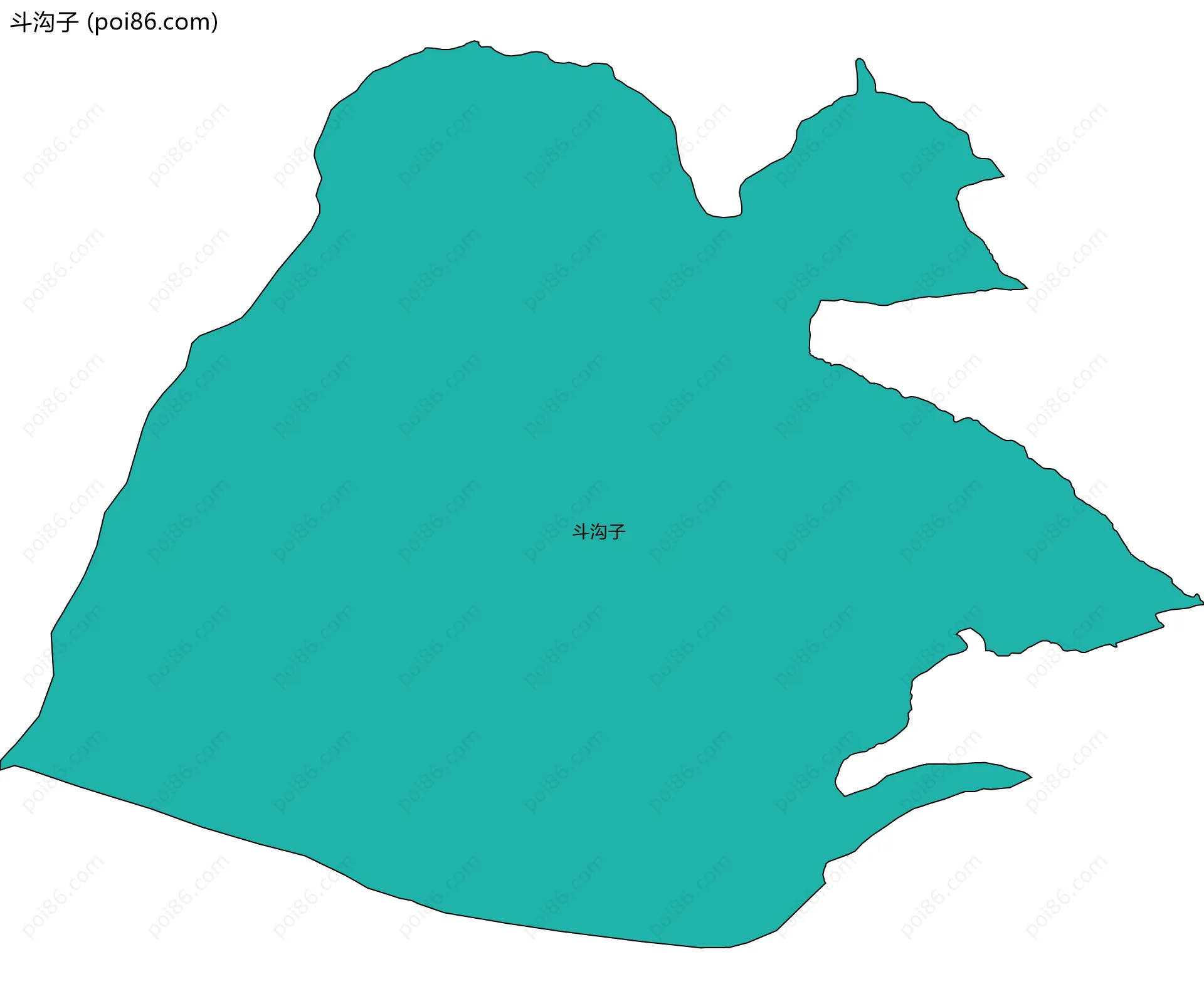 斗沟子边界地图