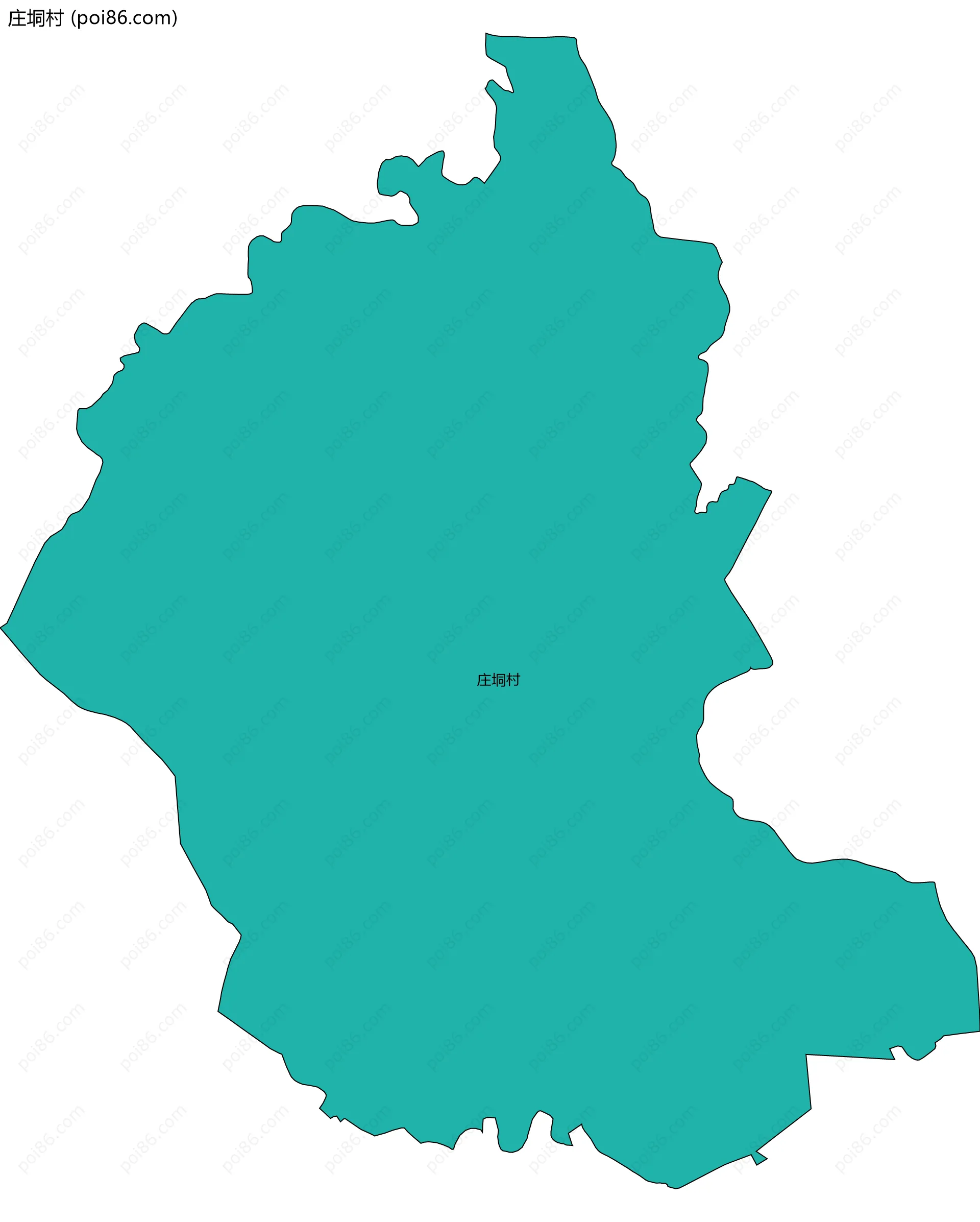 庄垌村边界地图