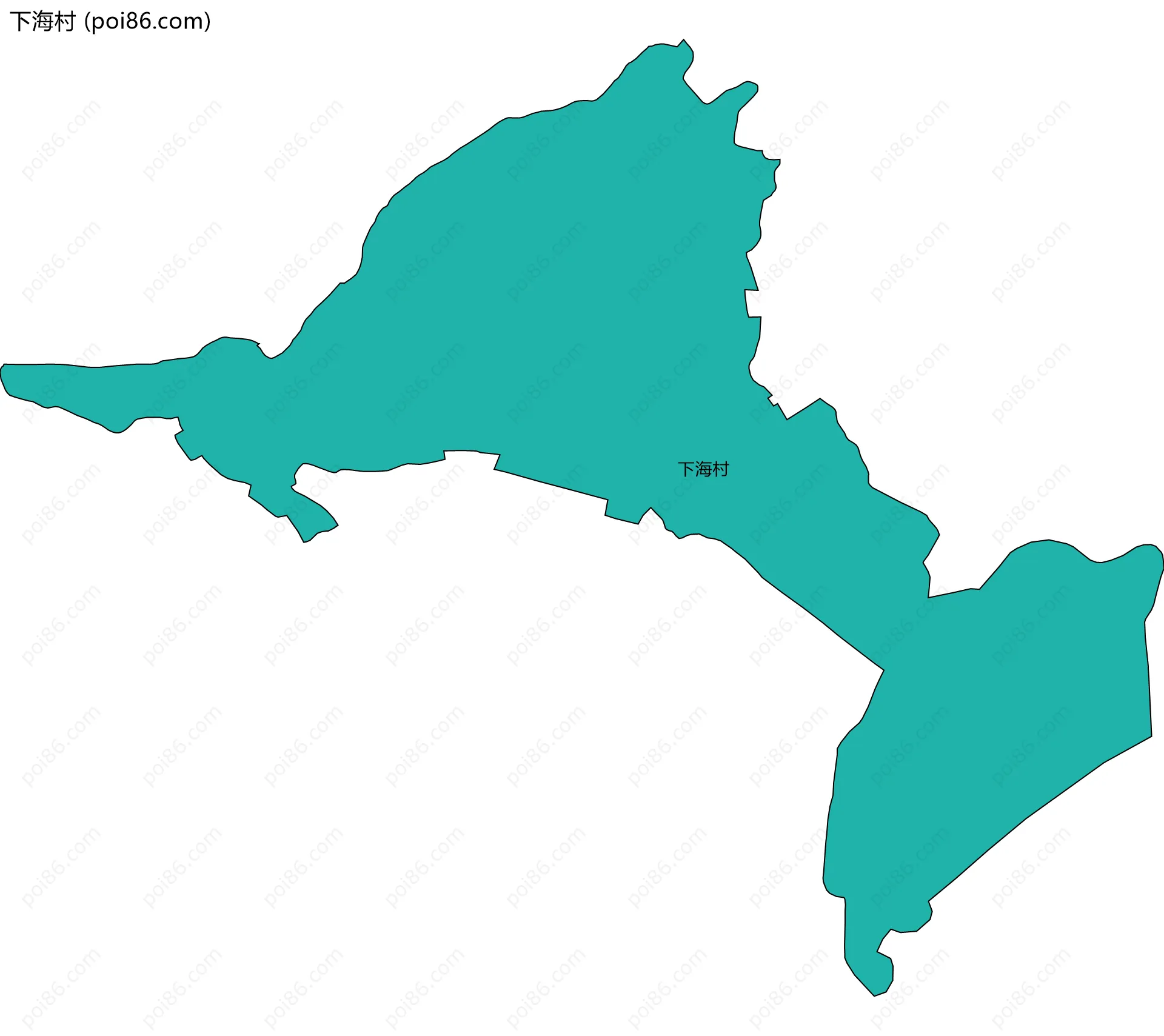 下海村边界地图