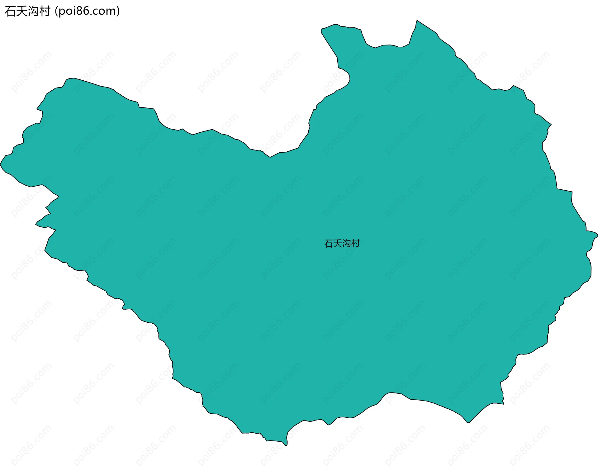 石夭沟村边界地图