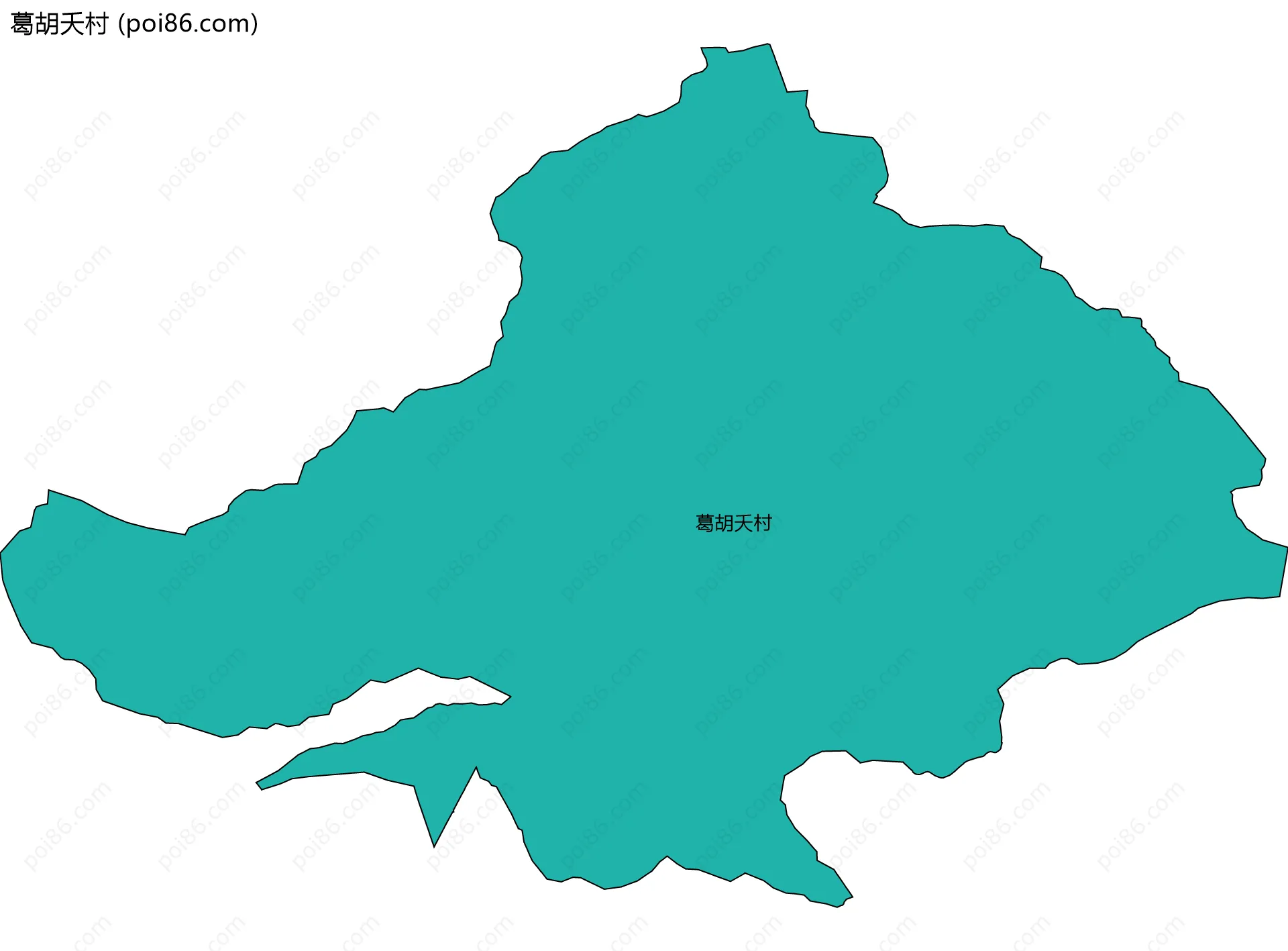 葛胡夭村边界地图