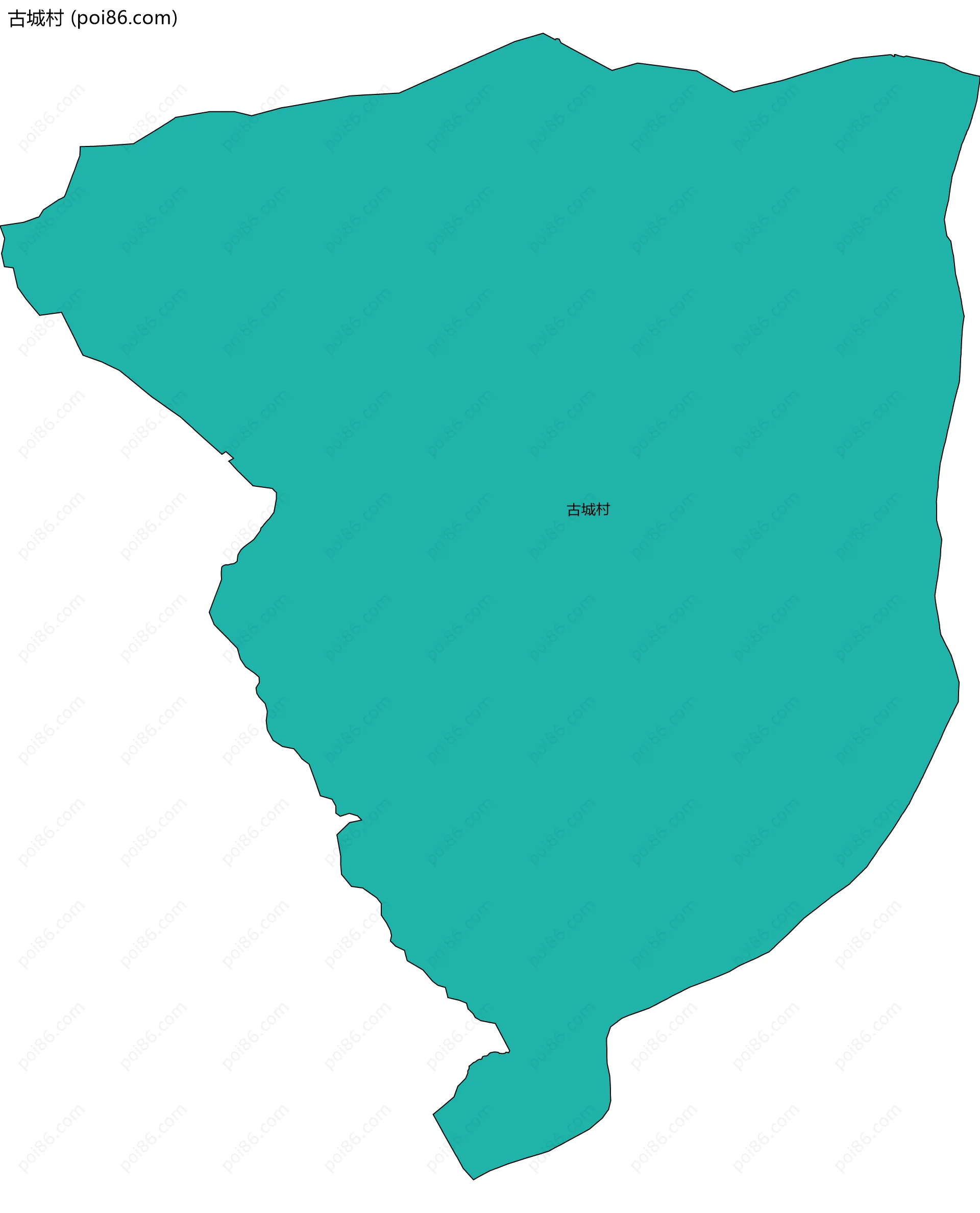 古城村边界地图