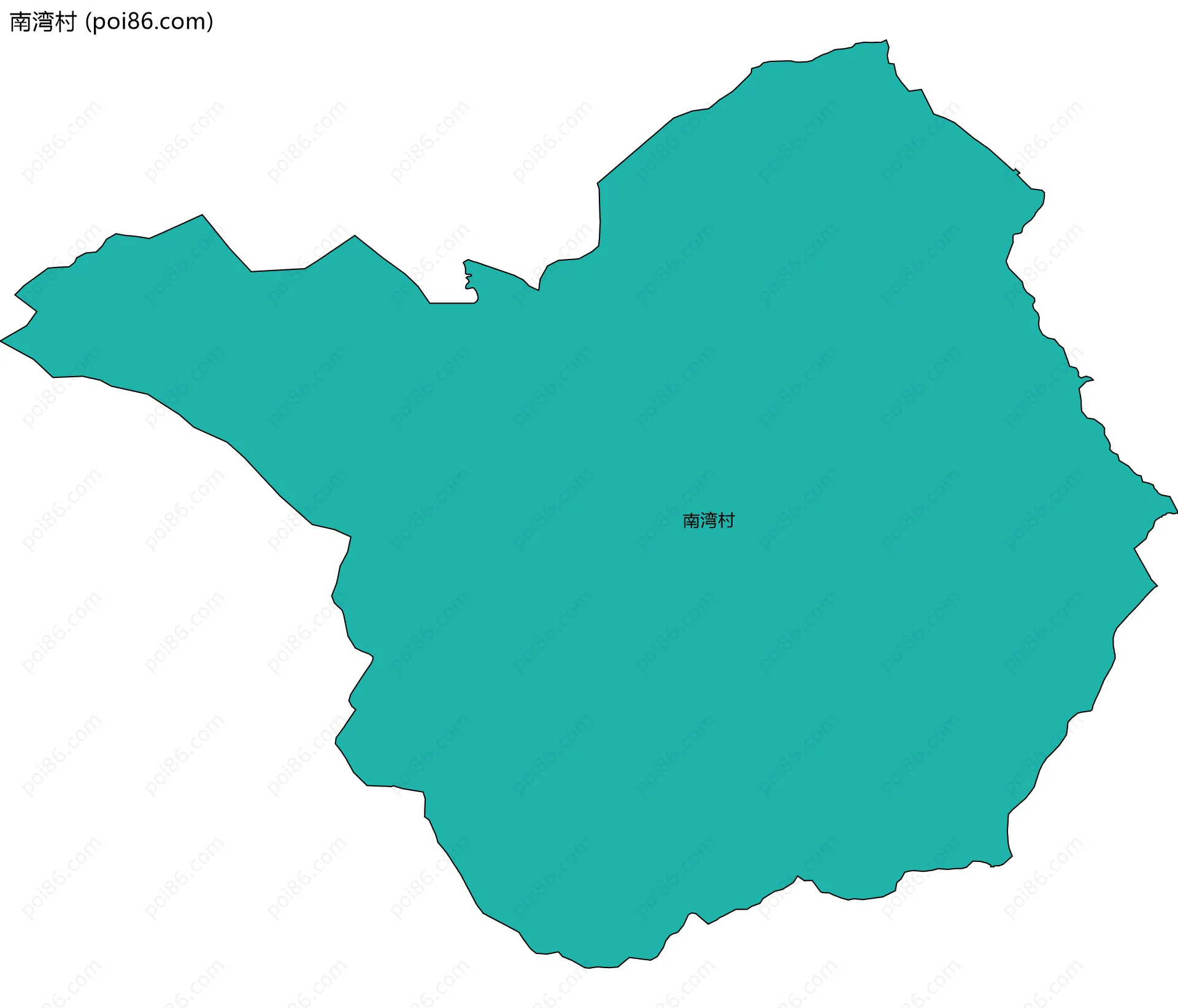 南湾村边界地图