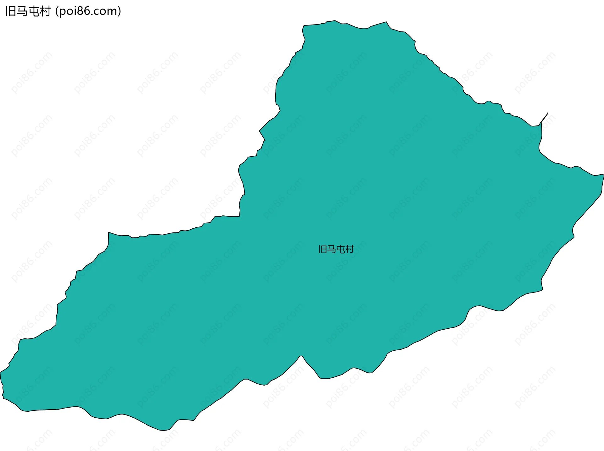 旧马屯村边界地图