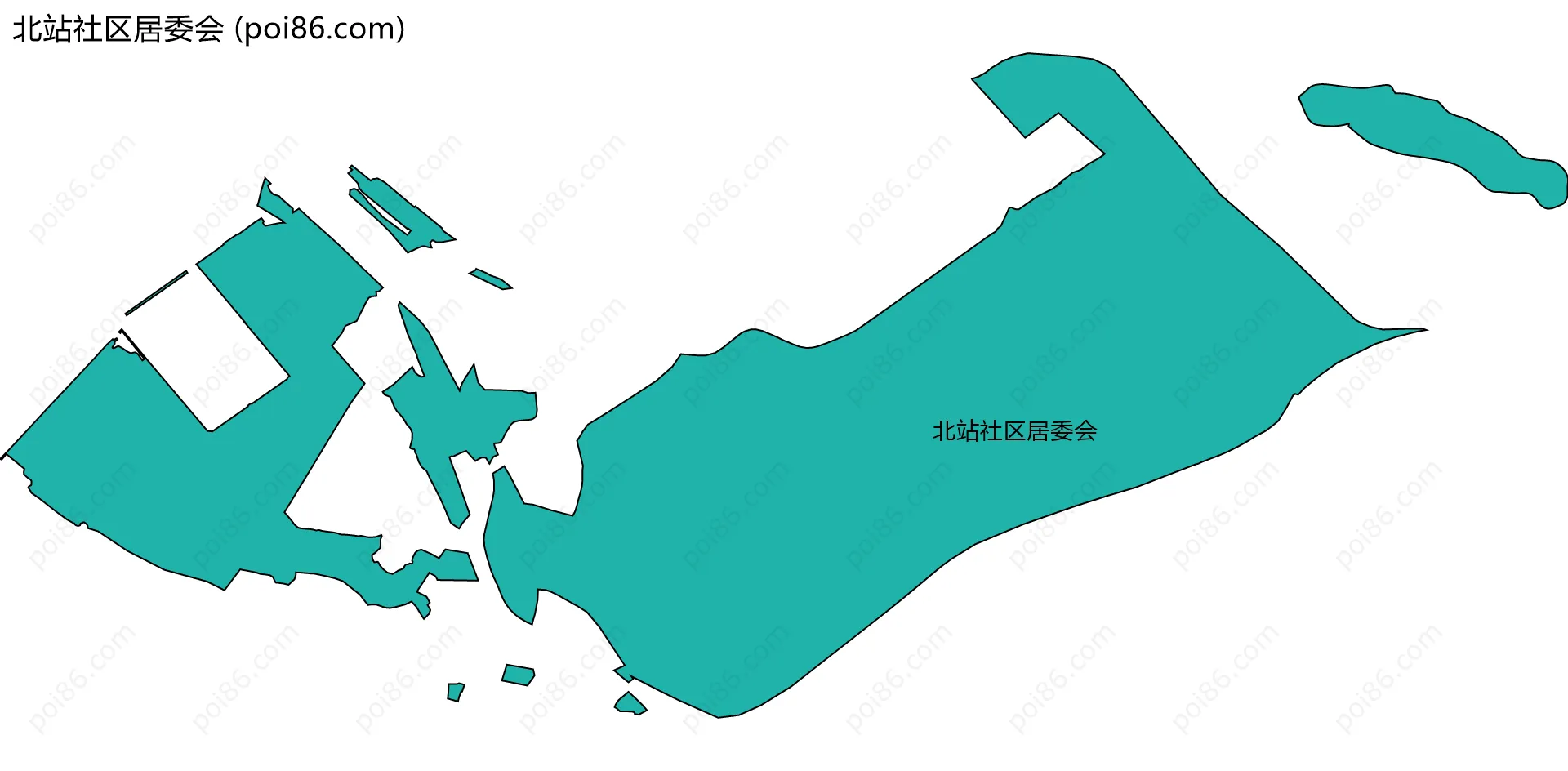 北站社区居委会边界地图