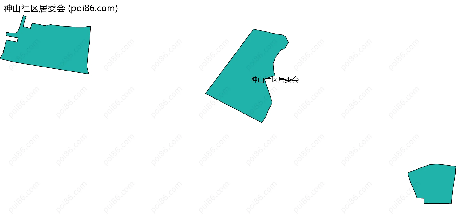 神山社区居委会边界地图