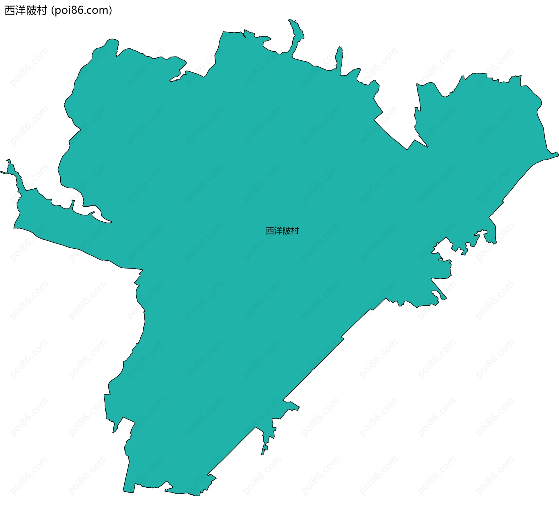 西洋陂村边界地图