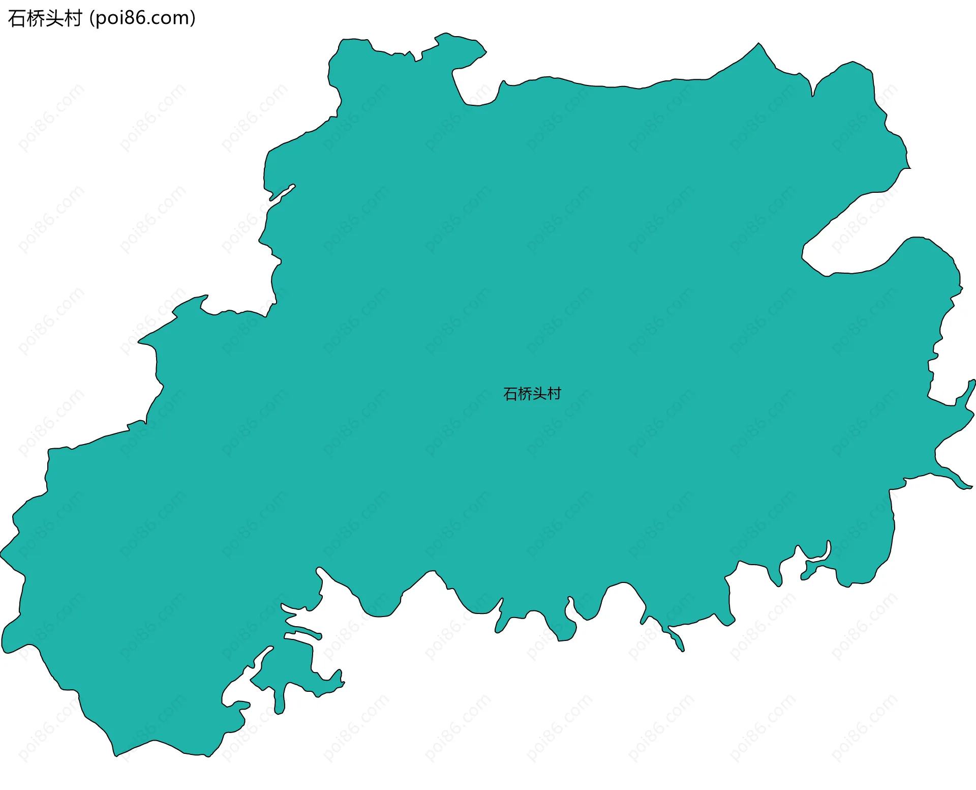 石桥头村边界地图