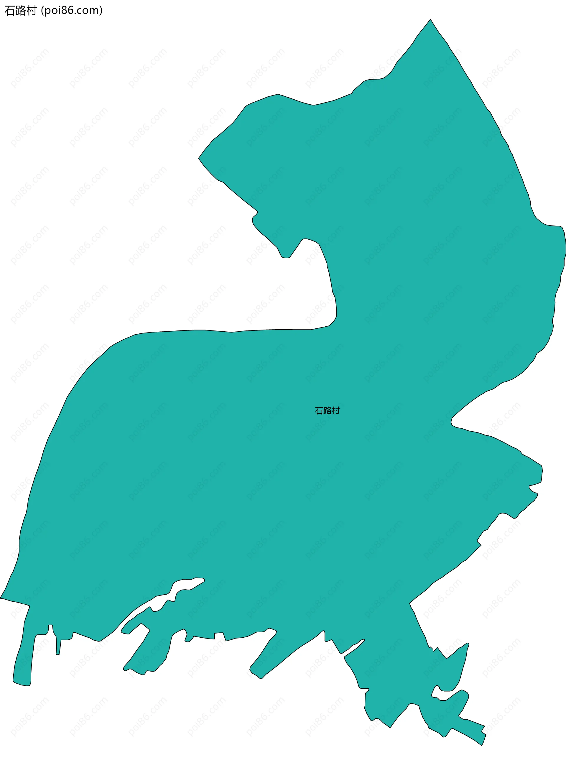 石路村边界地图