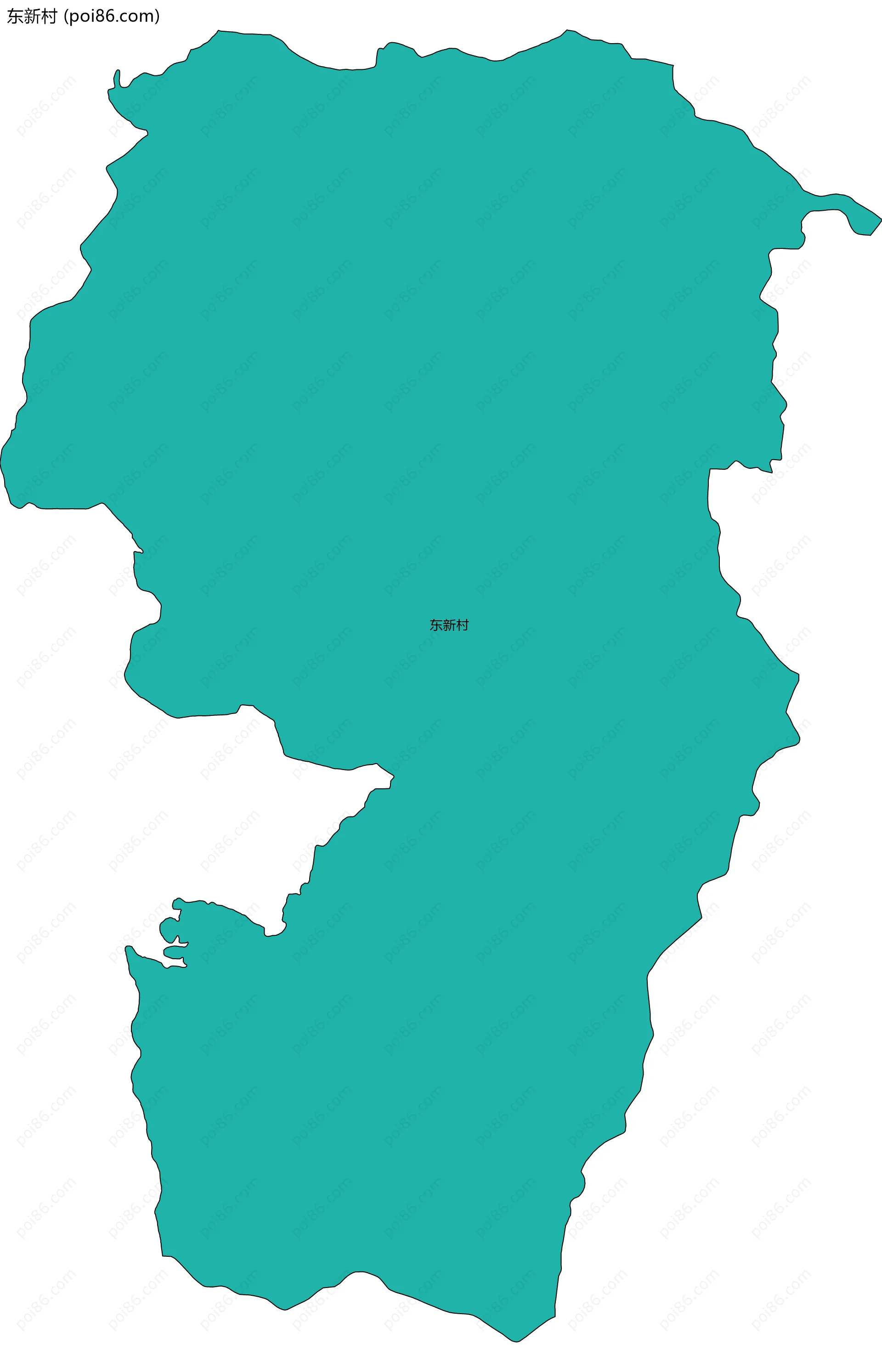 东新村边界地图