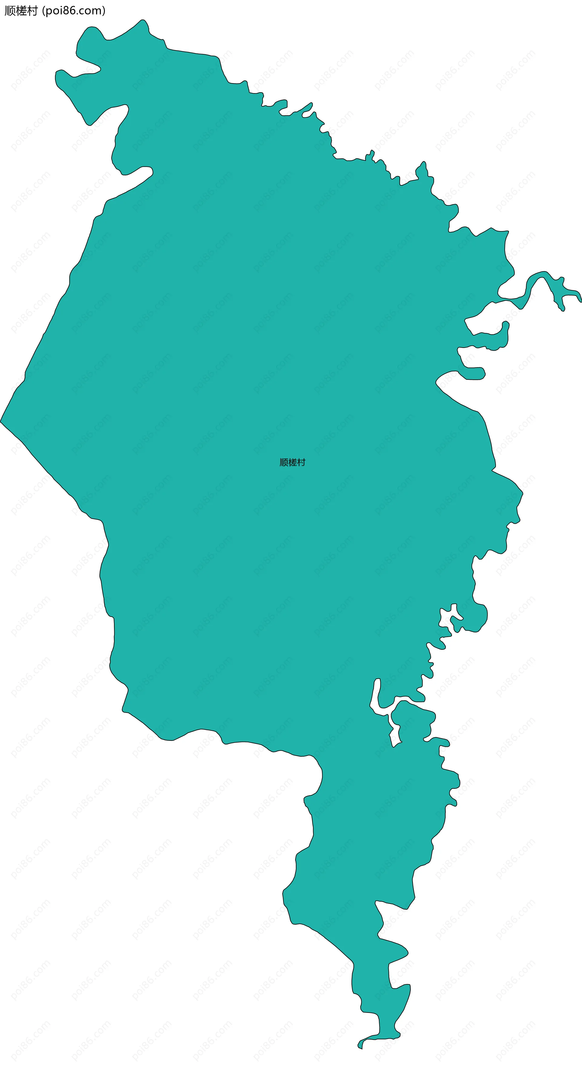 顺槎村边界地图