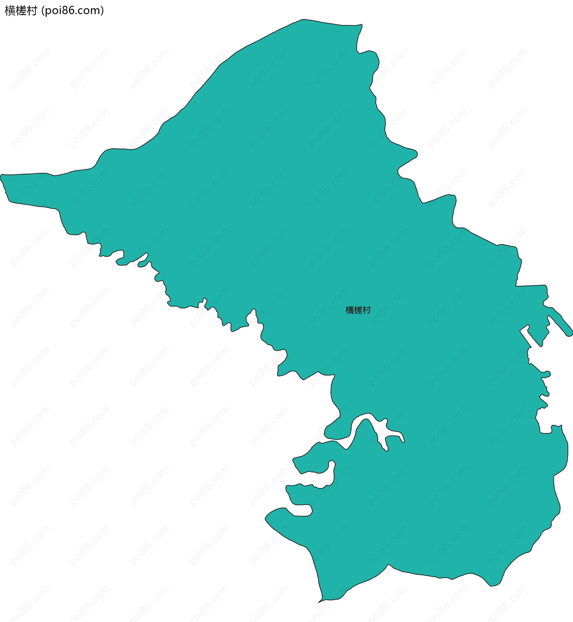 横槎村边界地图