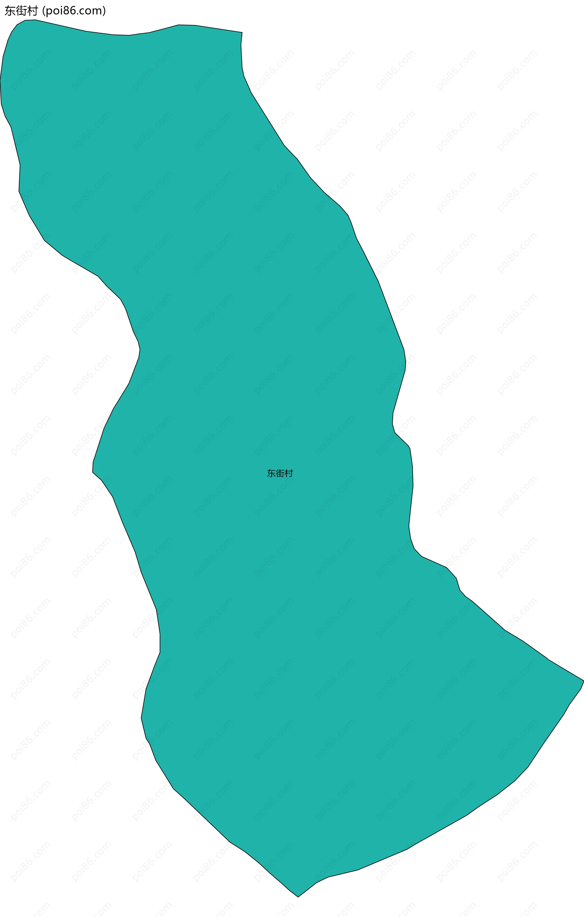 东街村边界地图