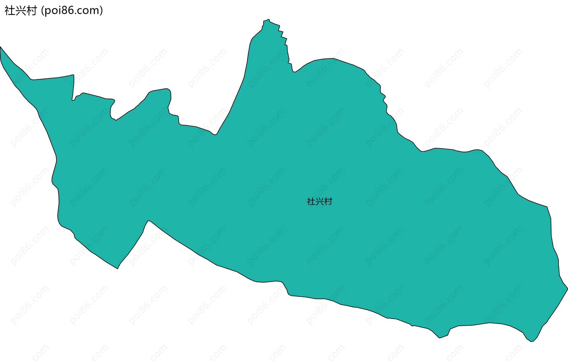 社兴村边界地图