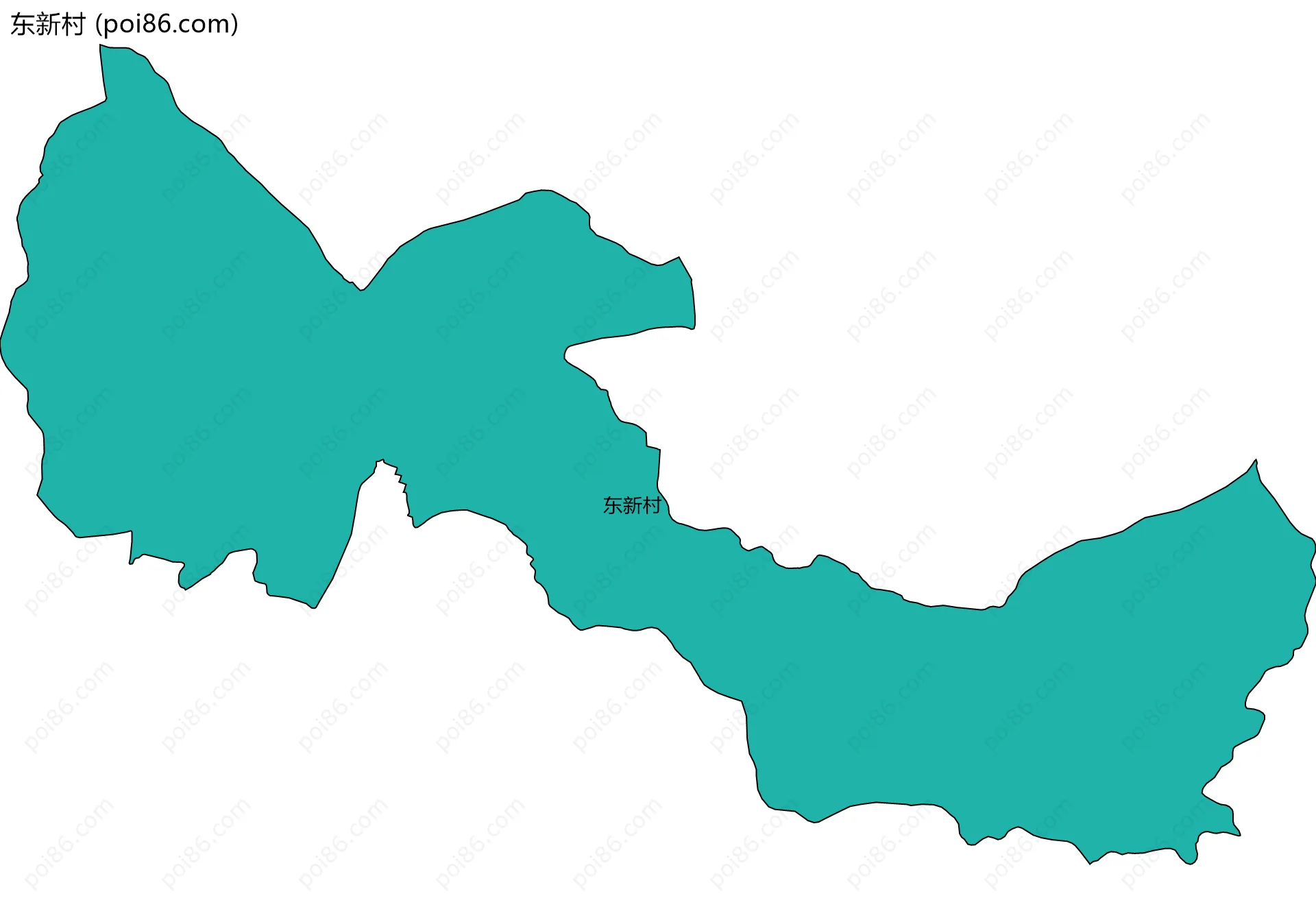 东新村边界地图