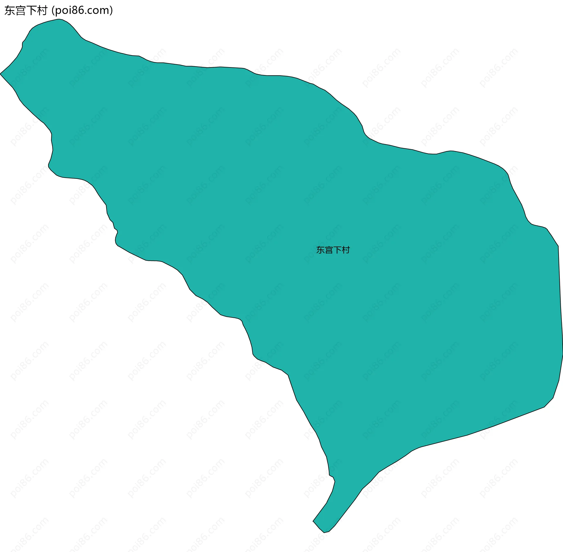 东宫下村边界地图