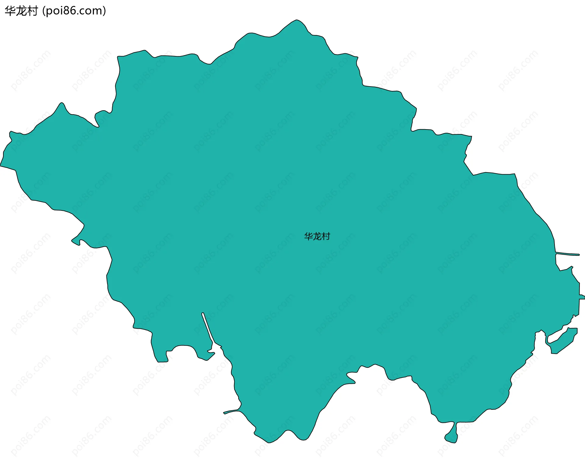 华龙村边界地图