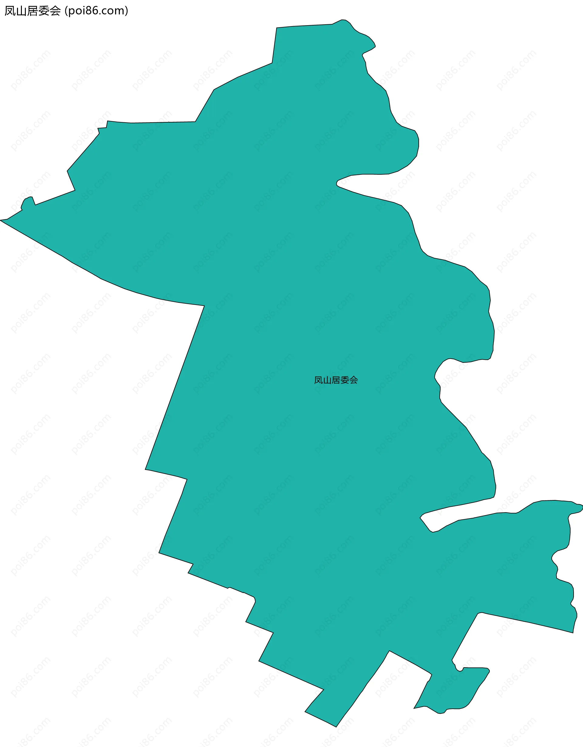 凤山居委会边界地图