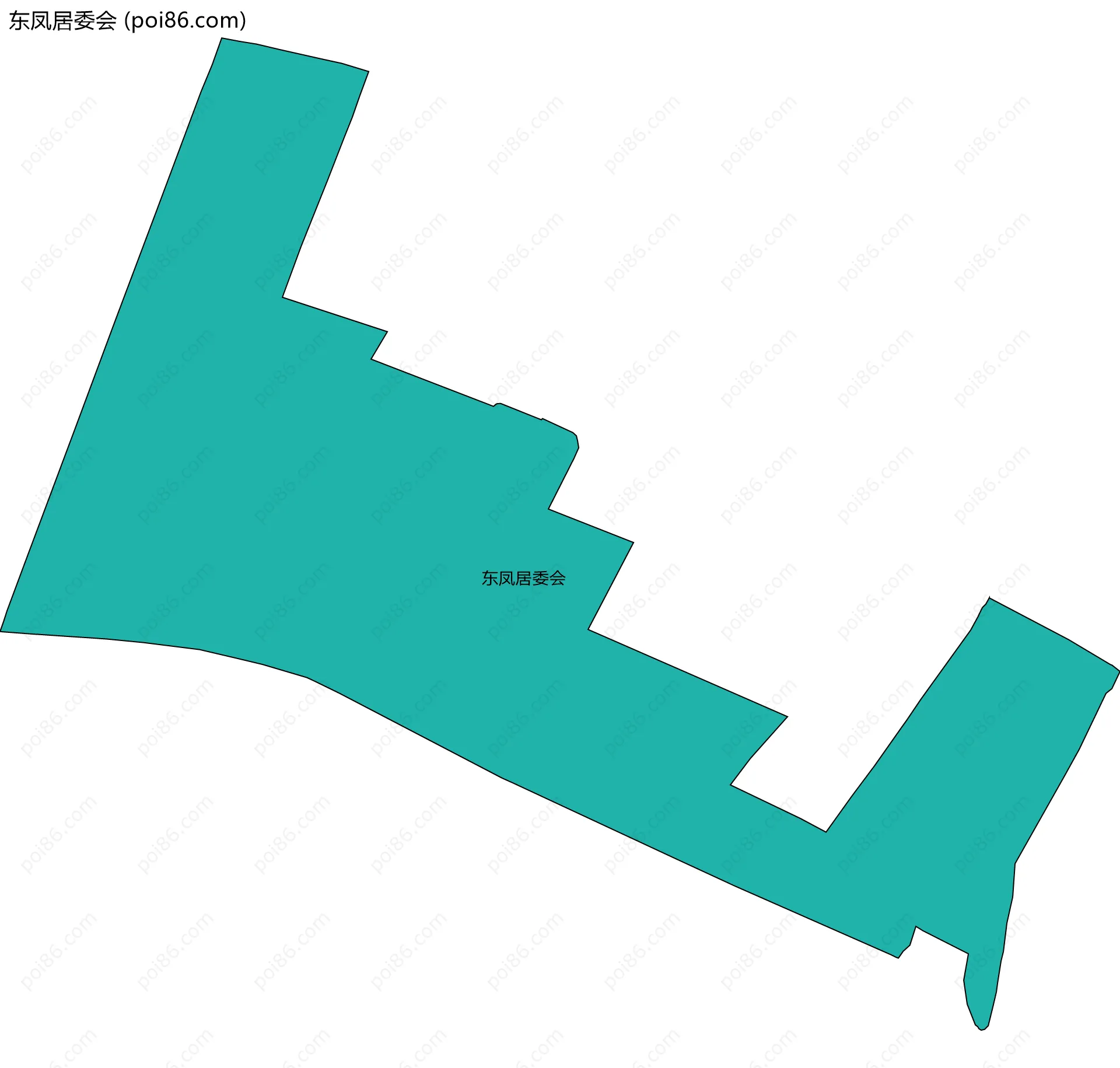 东凤居委会边界地图