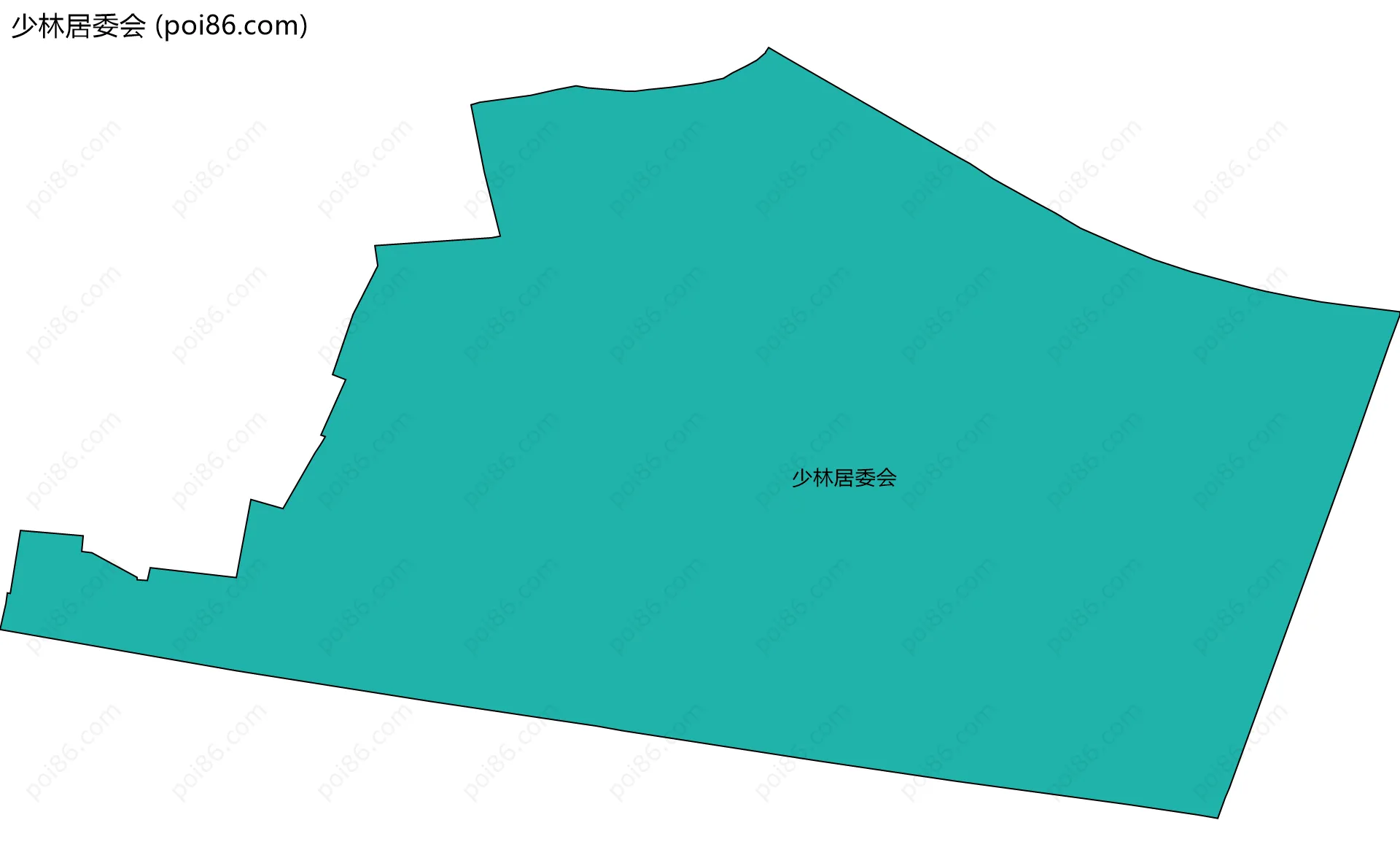 少林居委会边界地图