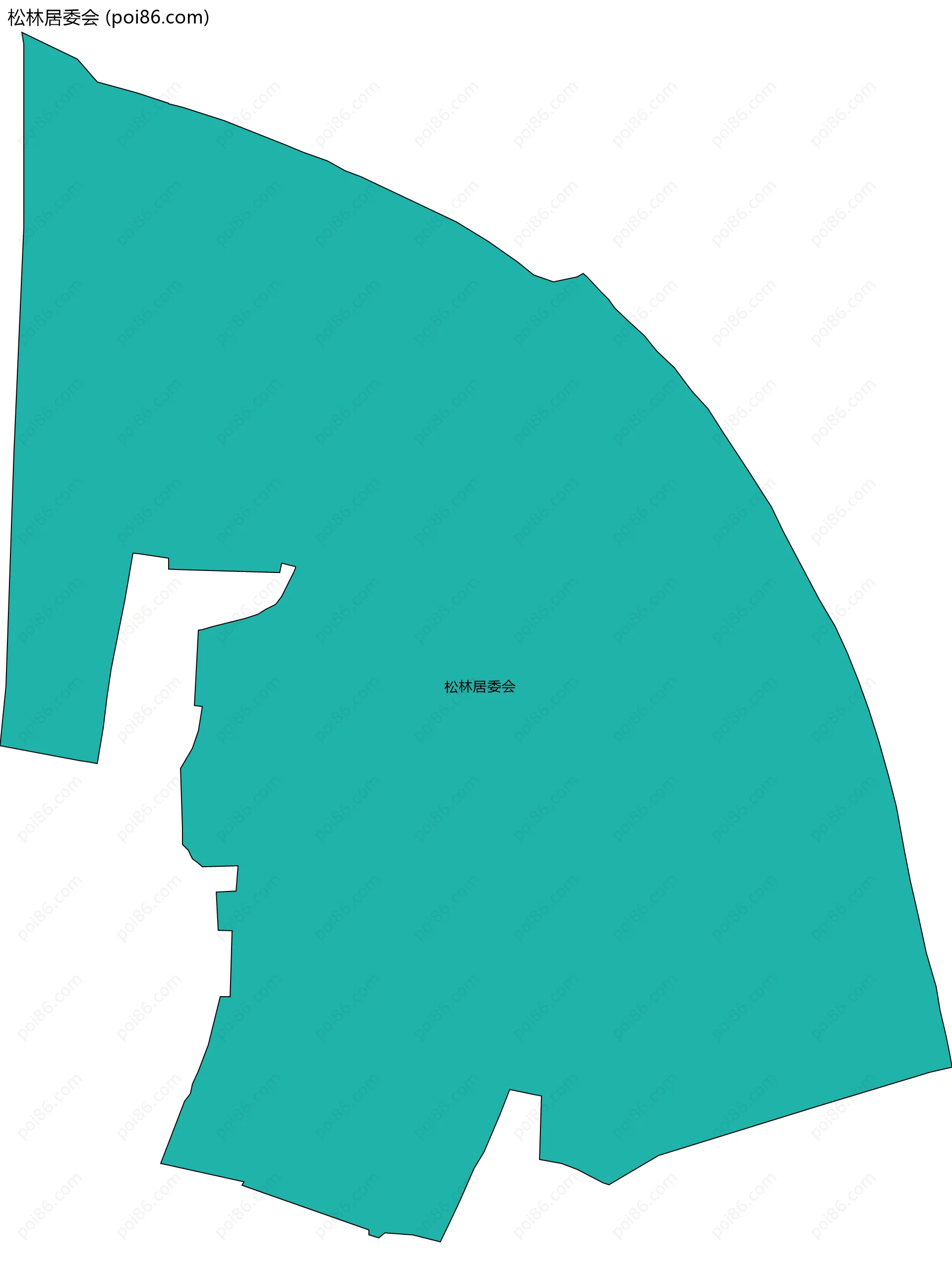 松林居委会边界地图