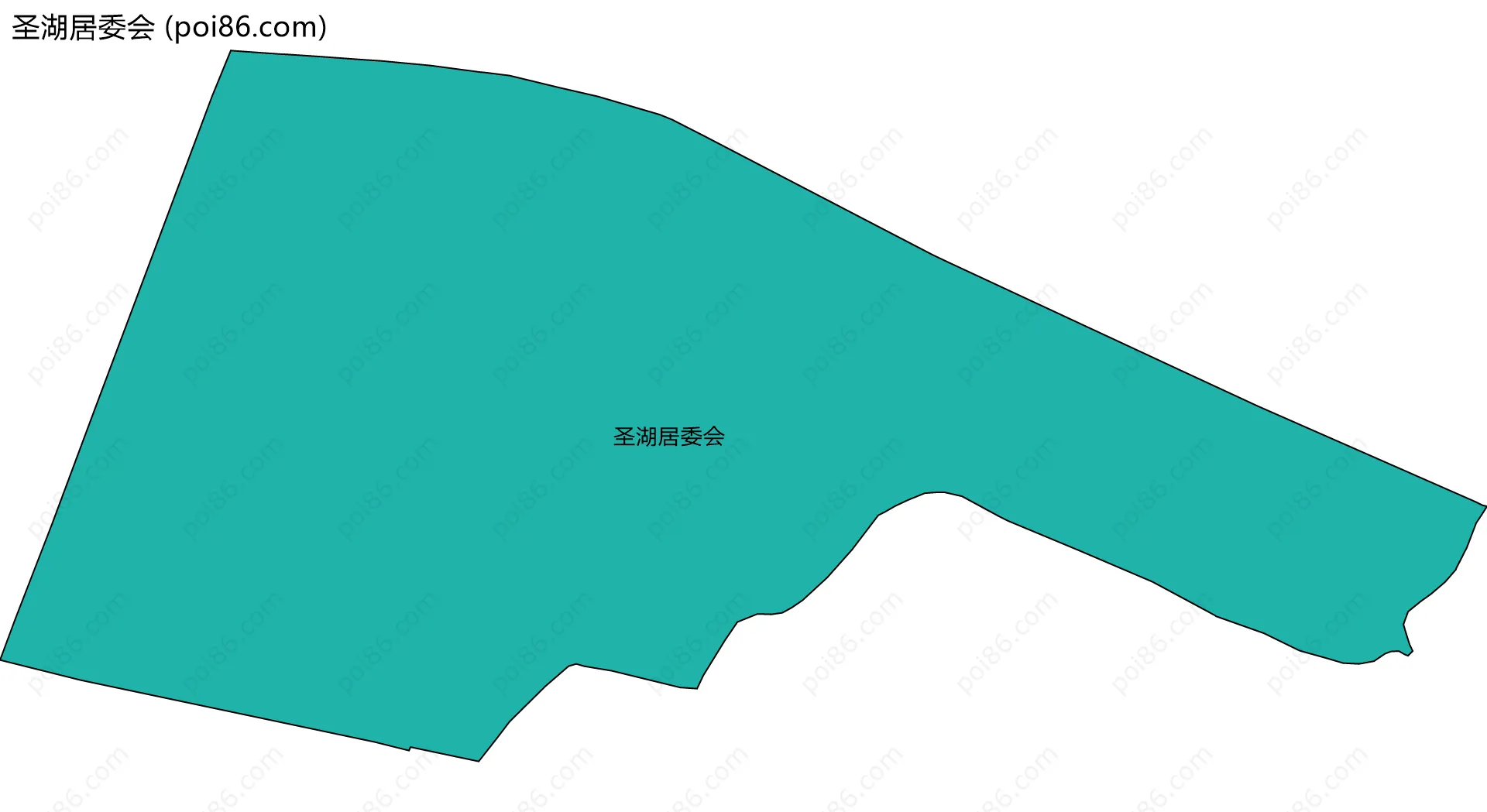 圣湖居委会边界地图