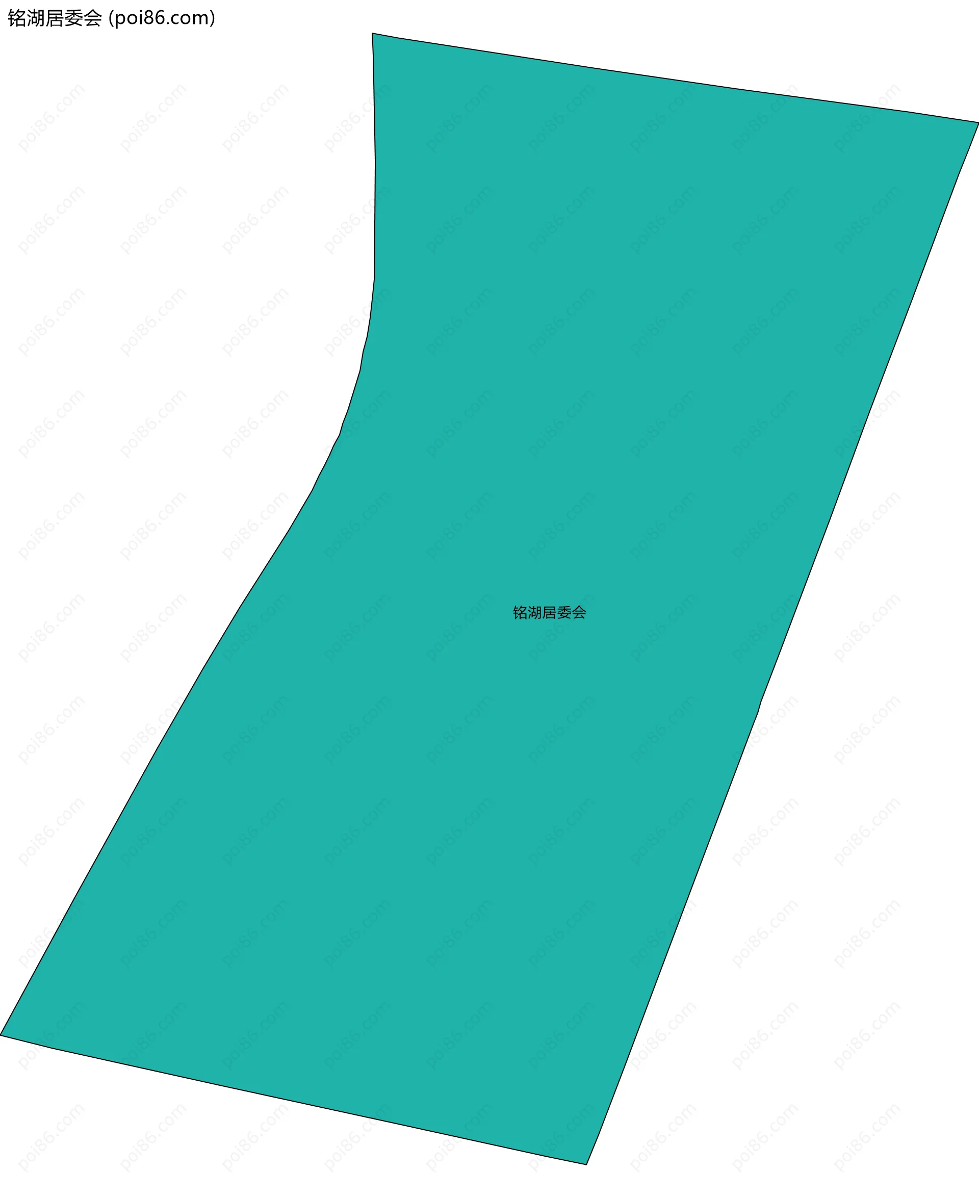 铭湖居委会边界地图