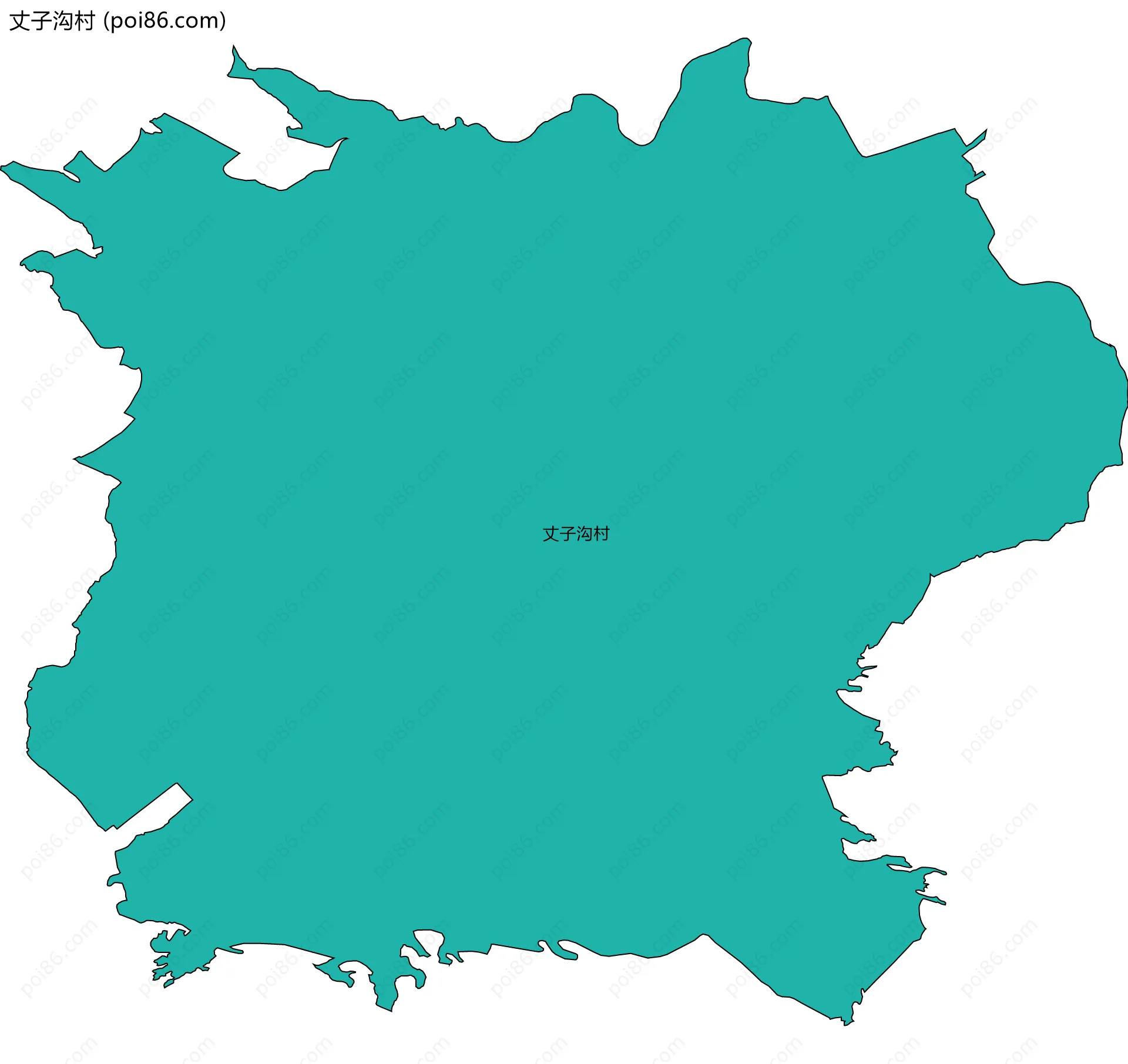 丈子沟村边界地图