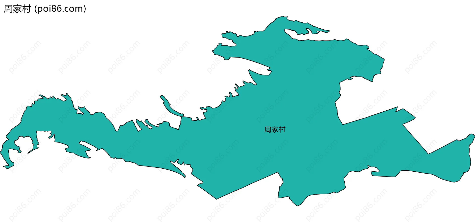 周家村边界地图