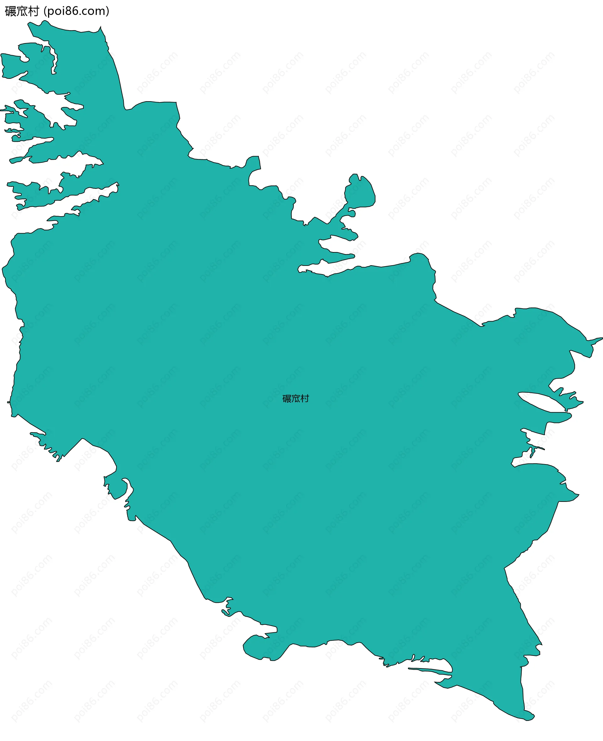 碾窊村边界地图