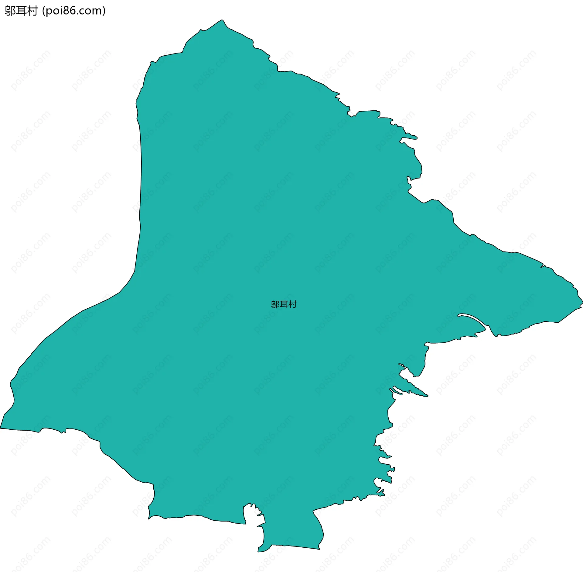 邬耳村边界地图