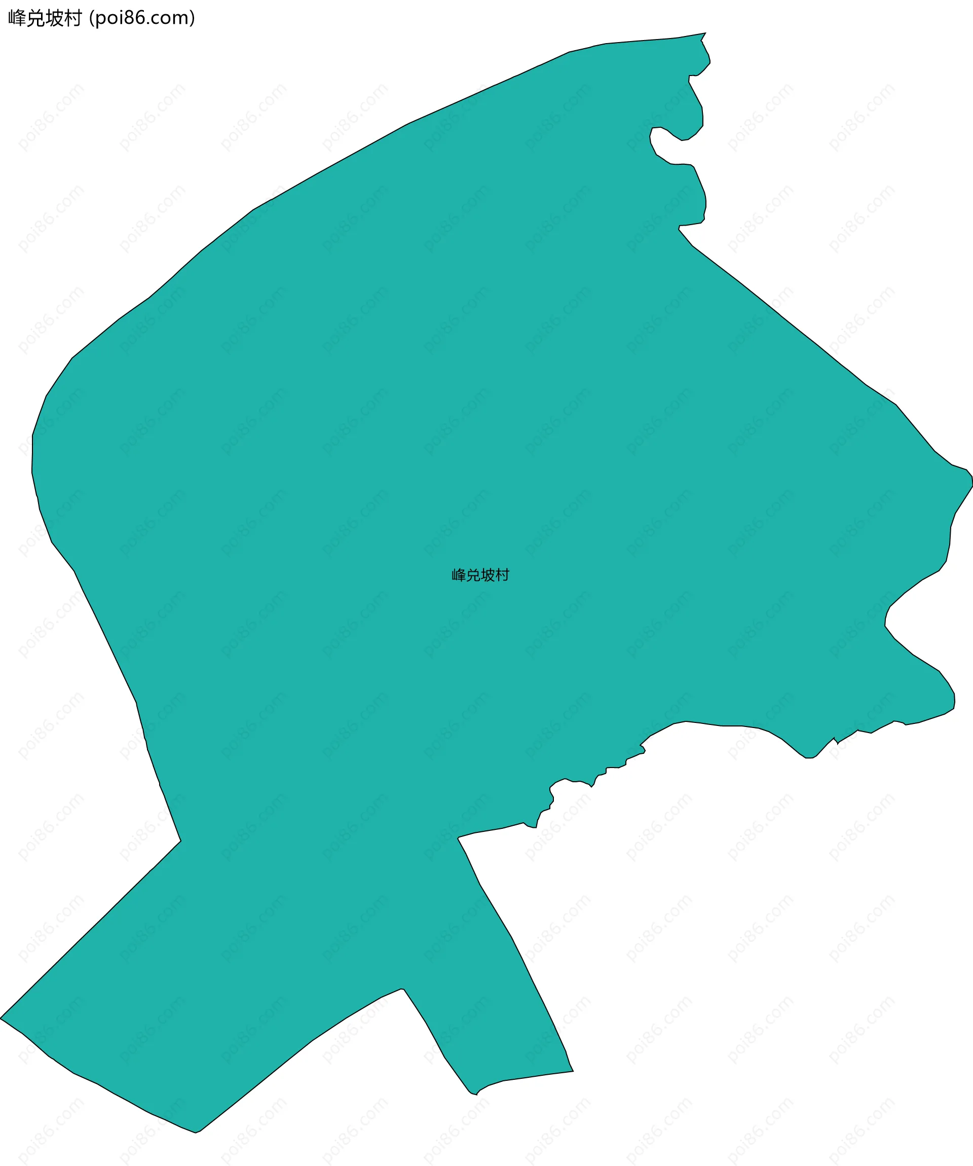 峰兑坡村边界地图