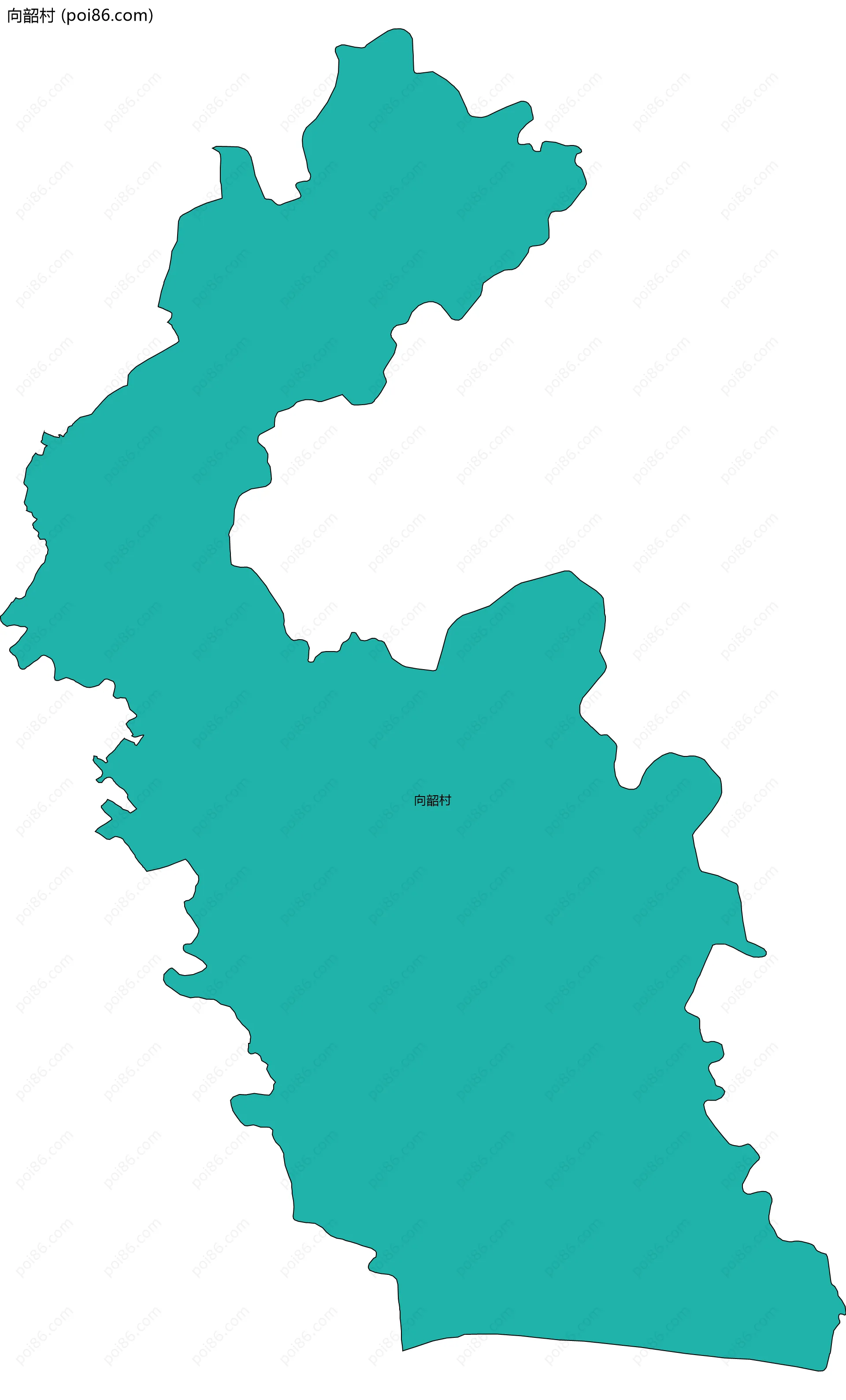 向韶村边界地图