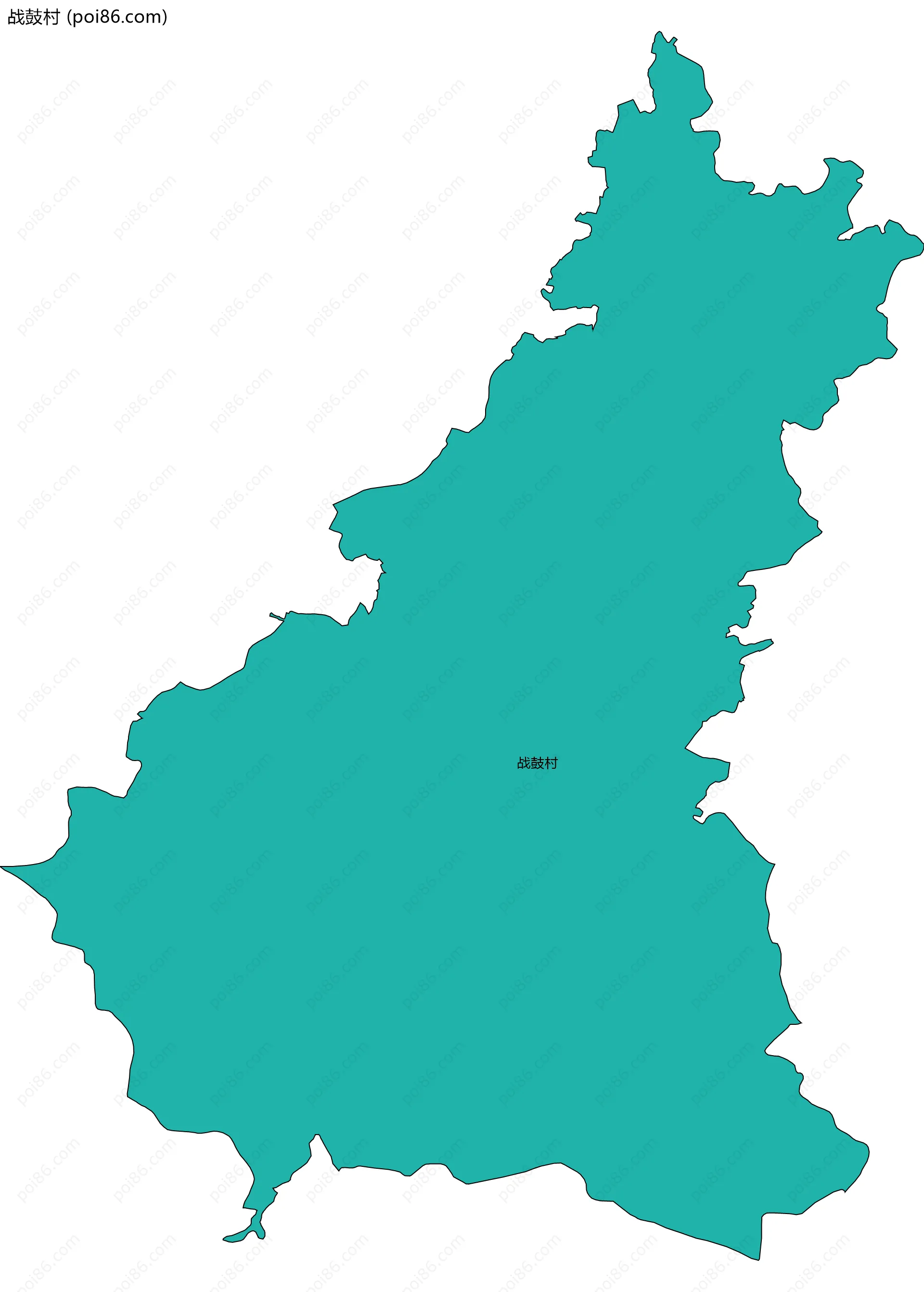 战鼓村边界地图