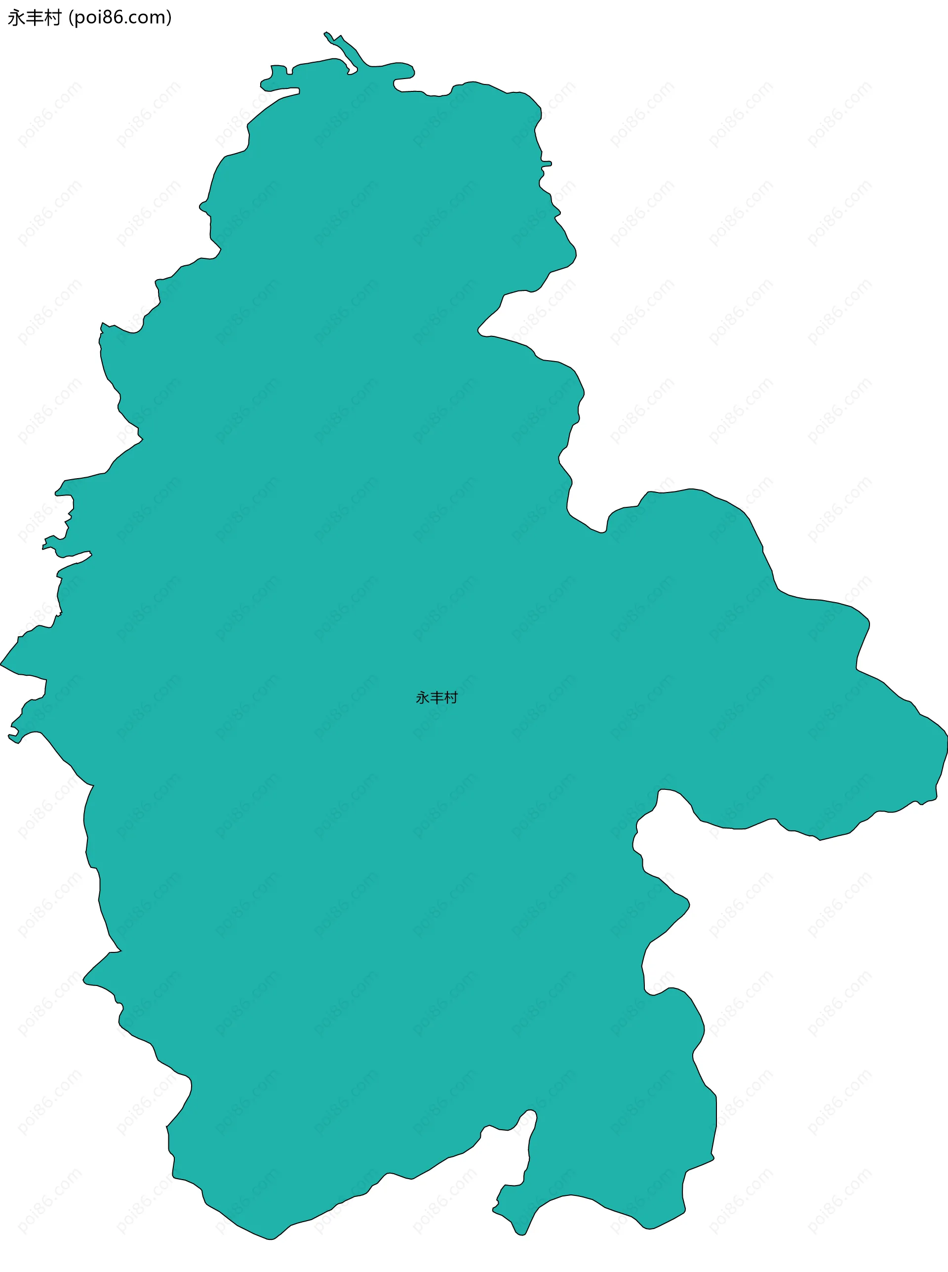 永丰村边界地图