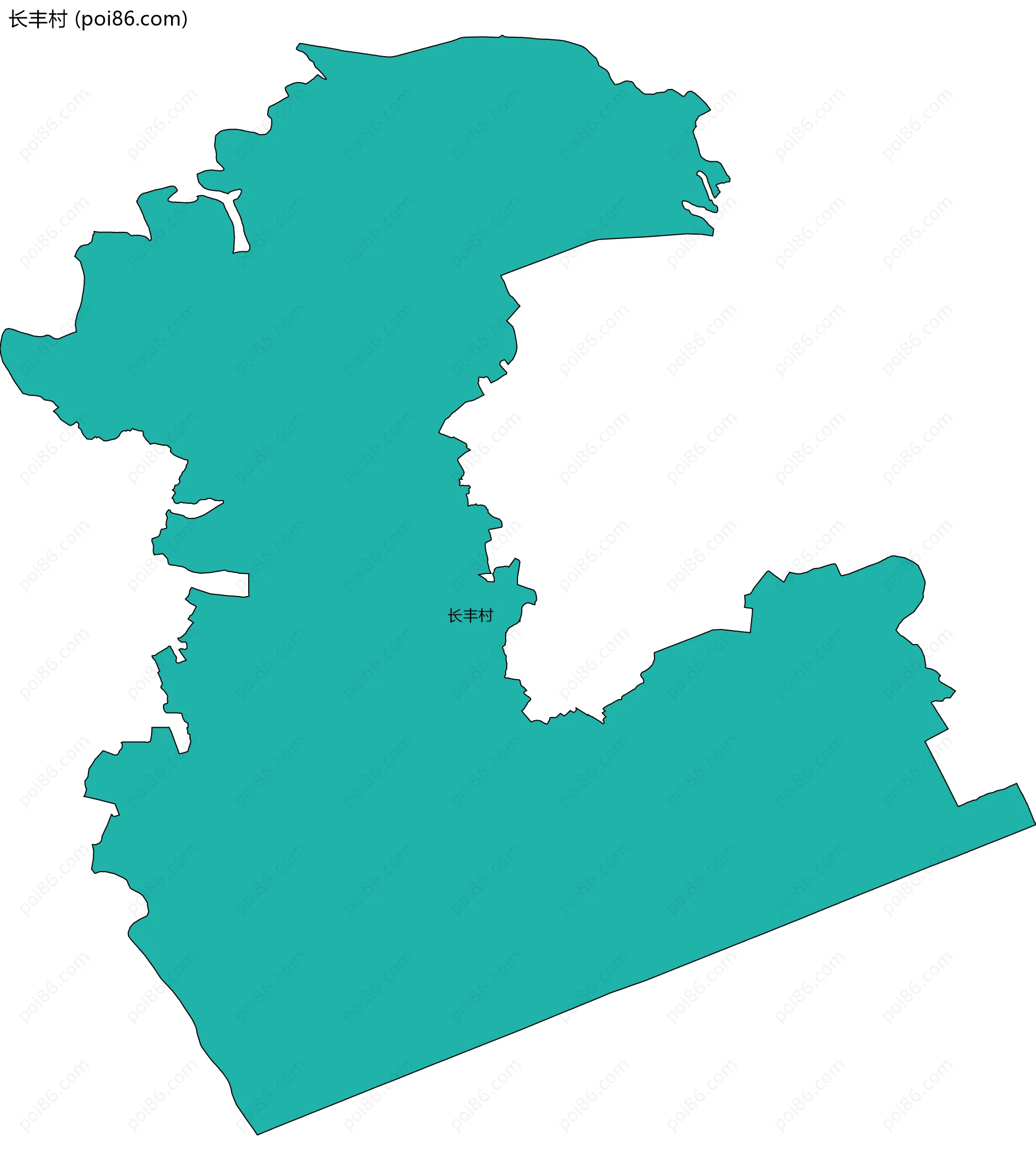 长丰村边界地图