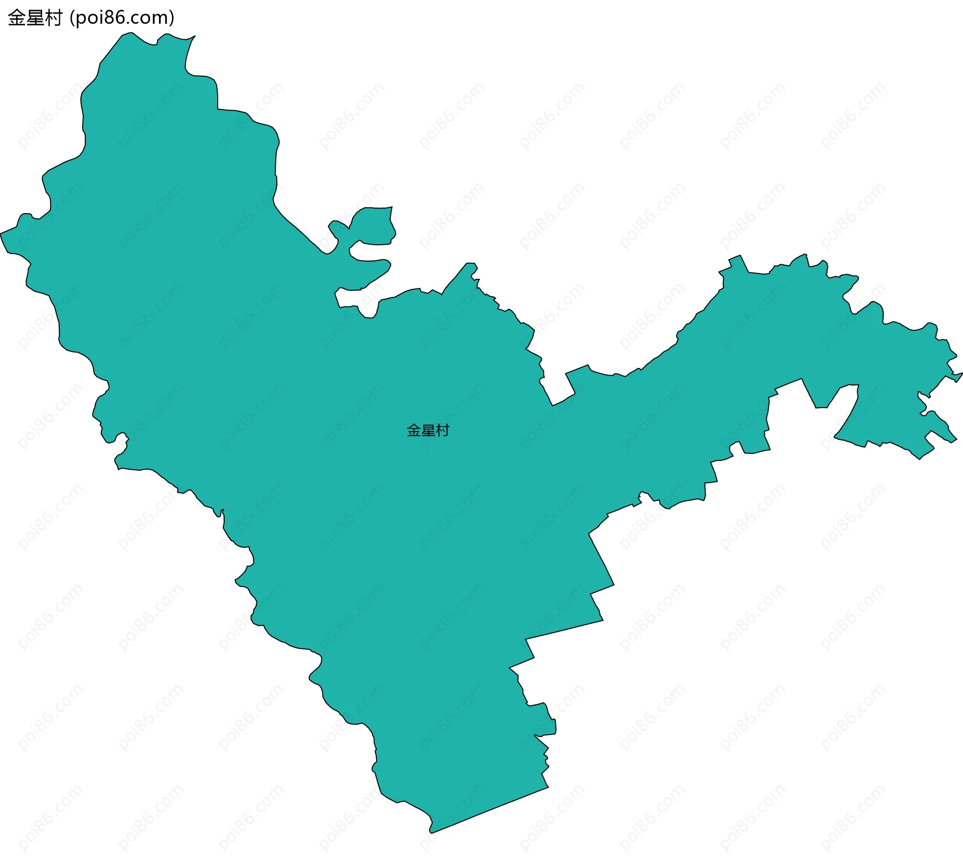 金星村边界地图
