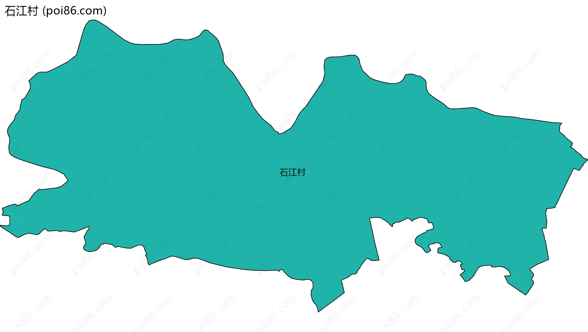 石江村边界地图