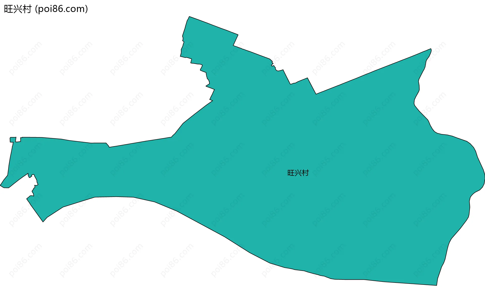 旺兴村边界地图
