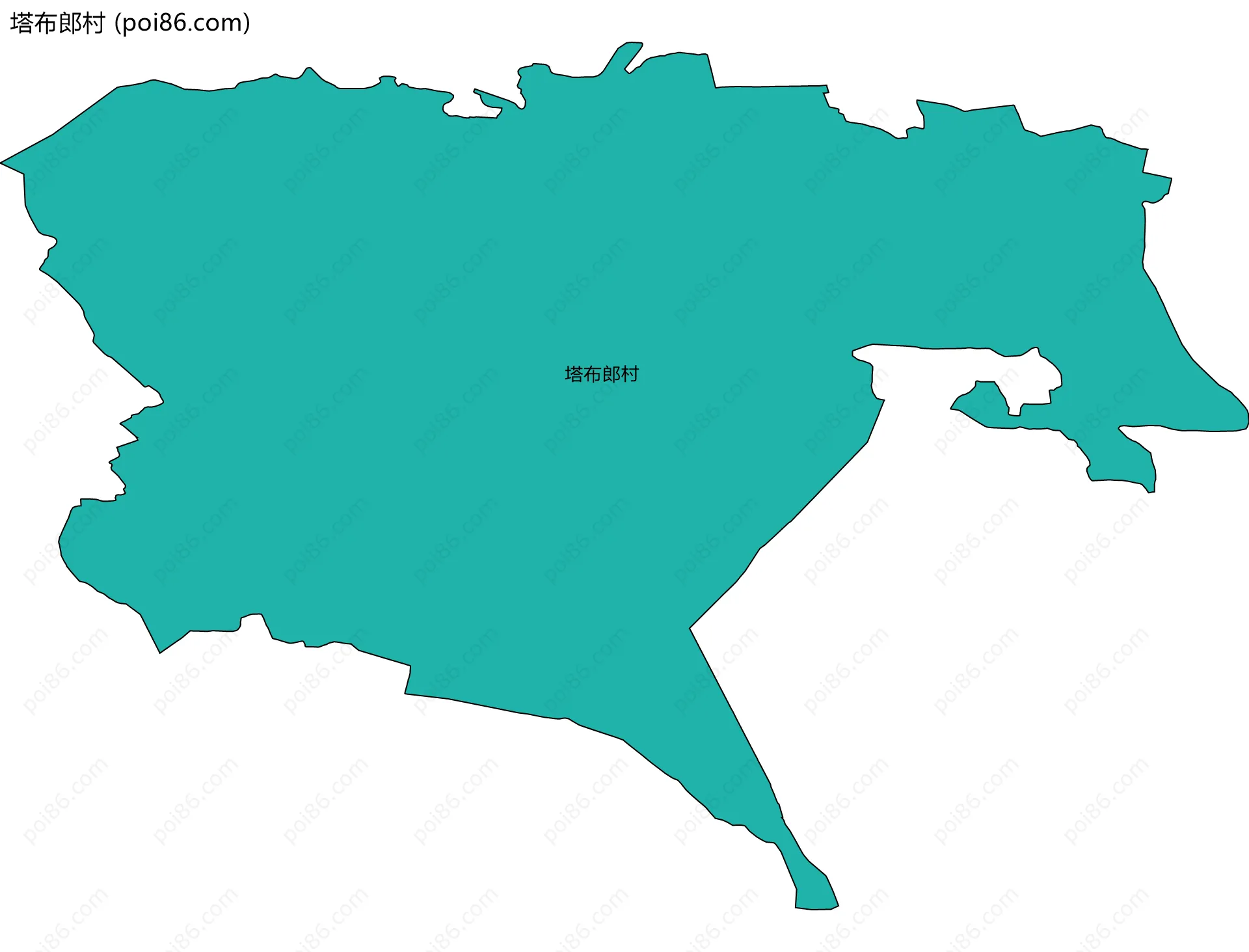 塔布郎村边界地图